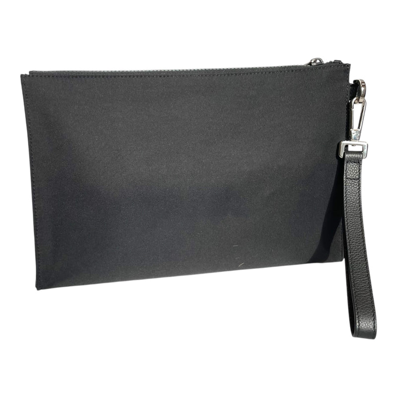 Christian Dior/Clutch Bag/Nylon/BLK/