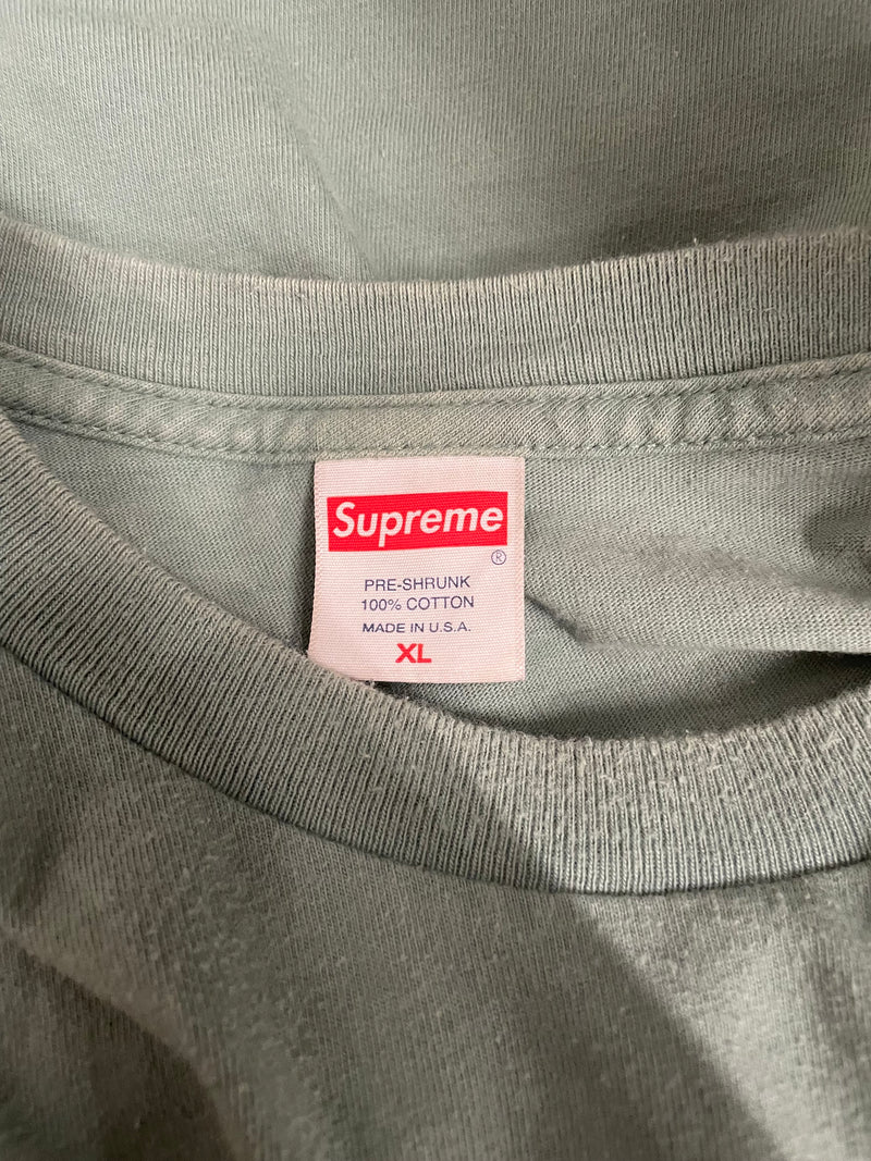 Supreme/T-Shirt/XL/Cotton/GRN/FLOWER/LOGO