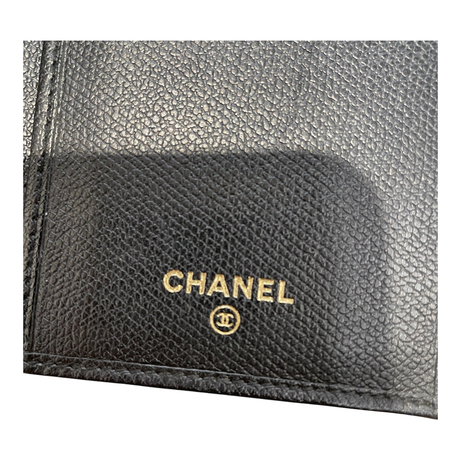 CHANEL/Long Wallet/Lambskin/BLK/CALFSKIN CC BUTTON WALLET view 3