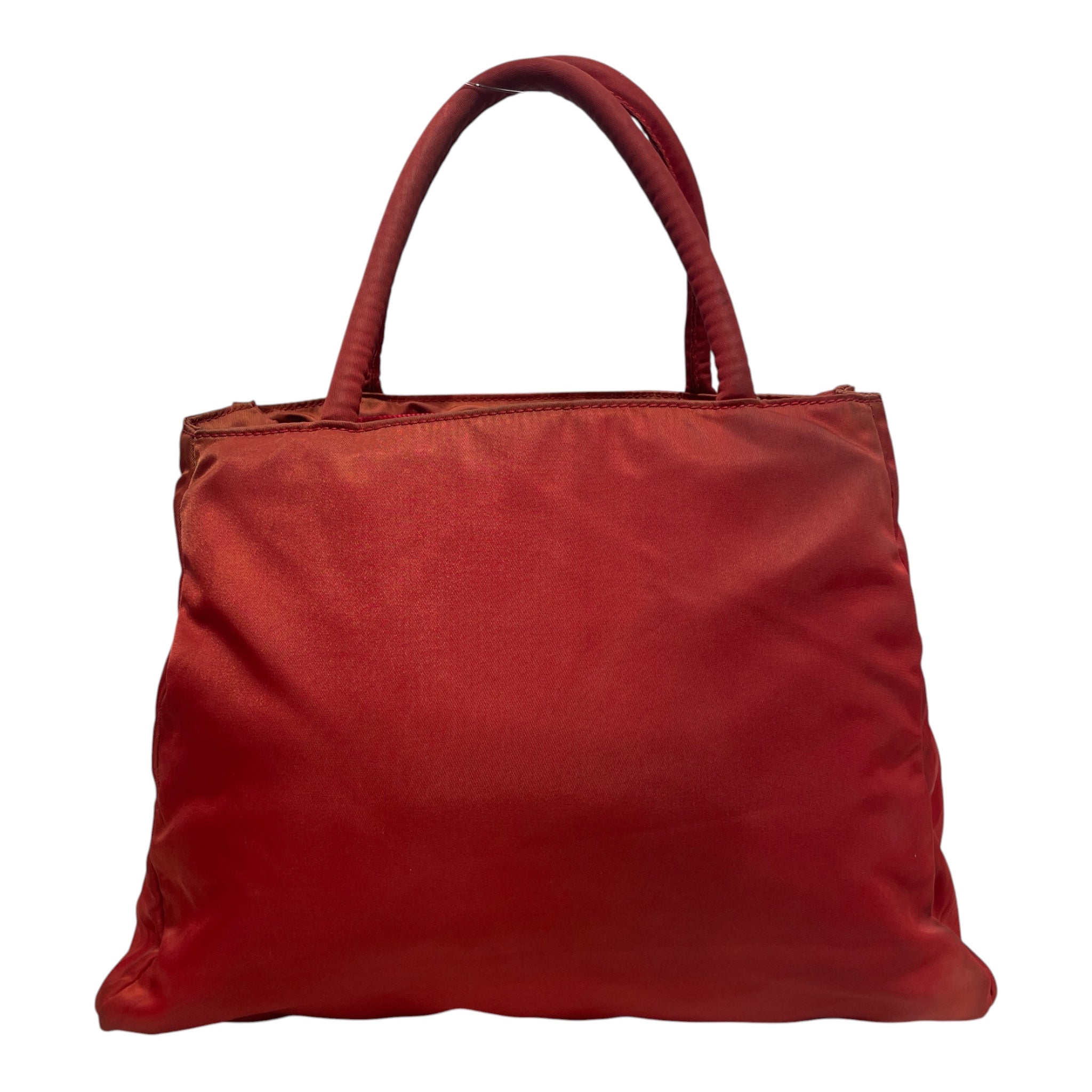 PRADA/Hand Bag/Nylon/RED/nylon tote view 2