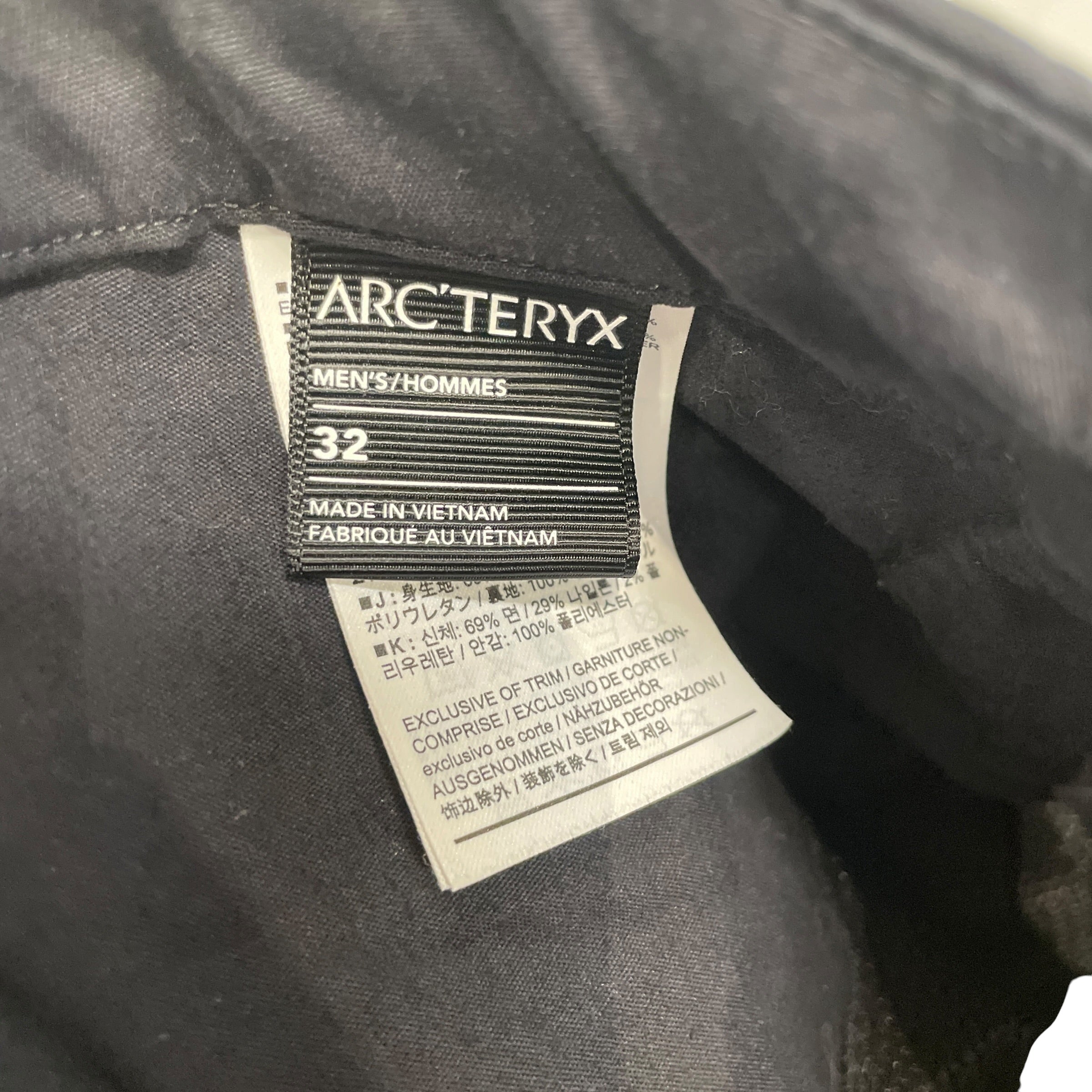 ARC'TERYX VEILANCE/Pants/32/Cotton/BLK/ view 5