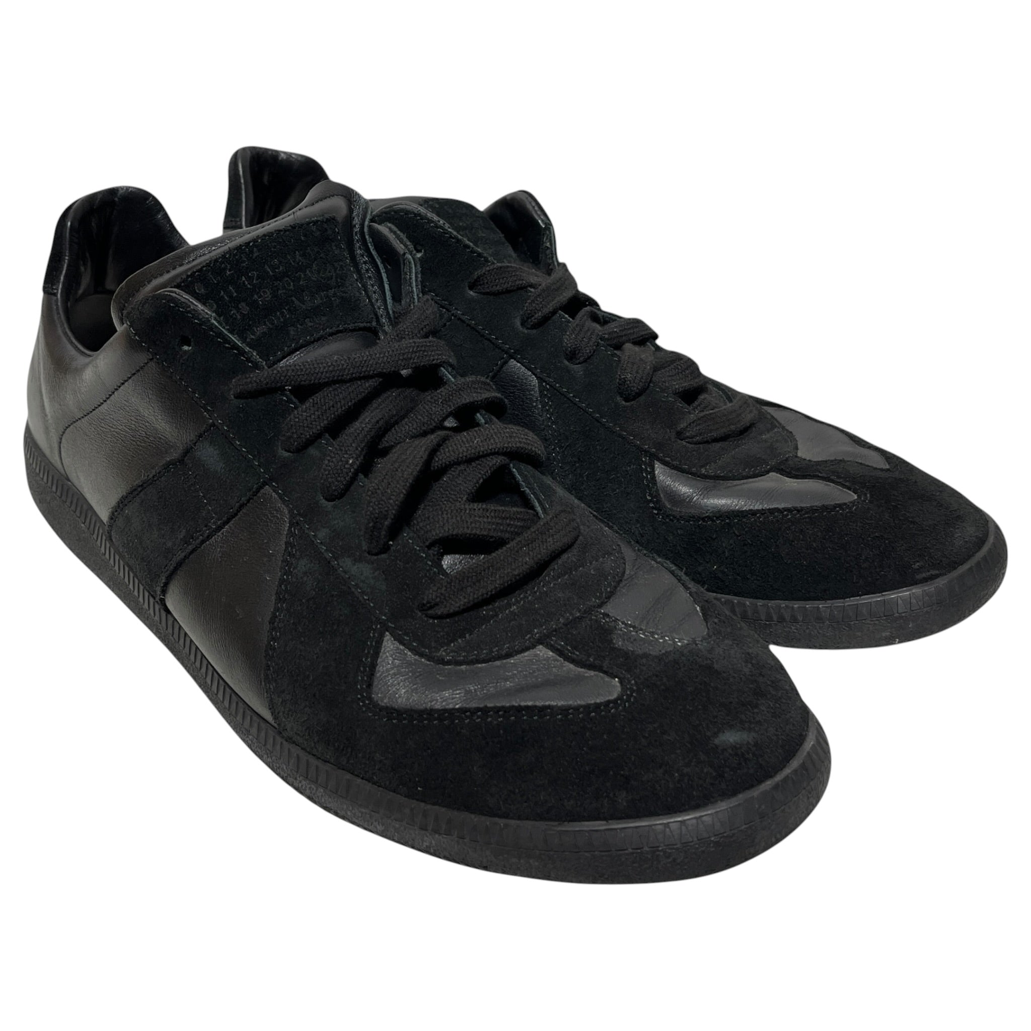 Maison Margiela/Low-Sneakers/EU 46/Leather/BLK/replica view 1