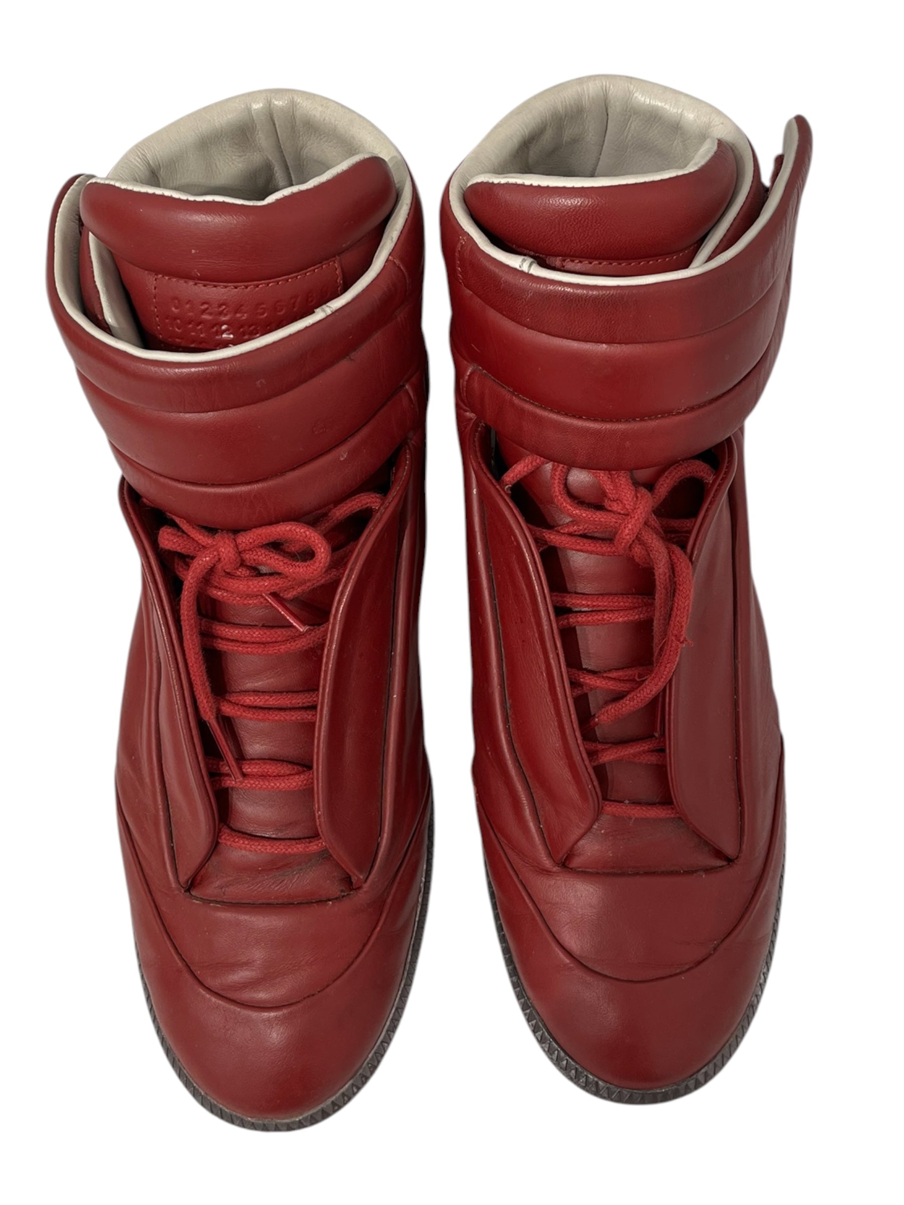 Maison Margiela/Hi-Sneakers/EU 43/Leather/RED/FUTURE HI TOP RED view 5