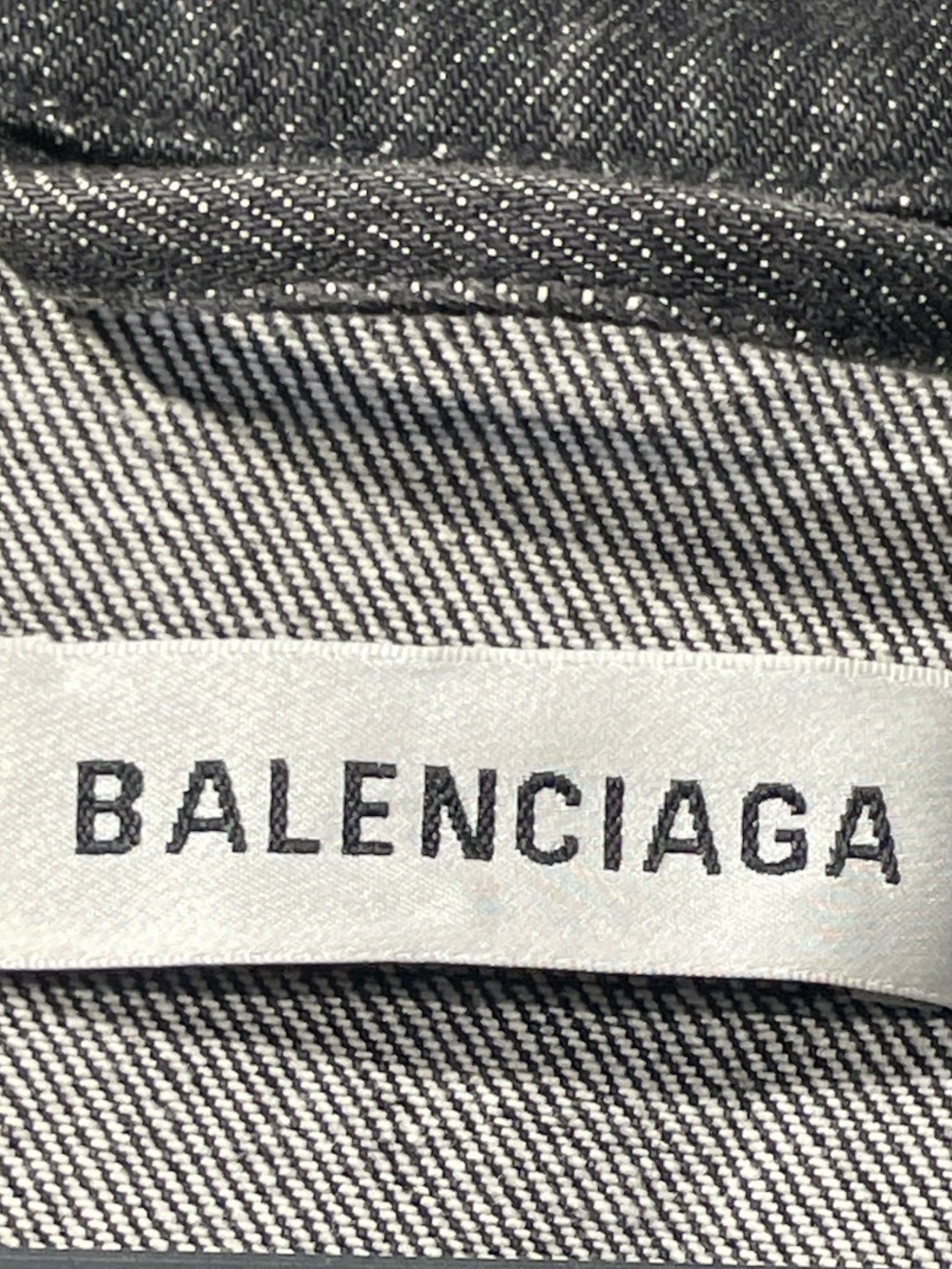 BALENCIAGA/Denim Jkt/40/Denim/GRY/CABAN / PLAID view 3
