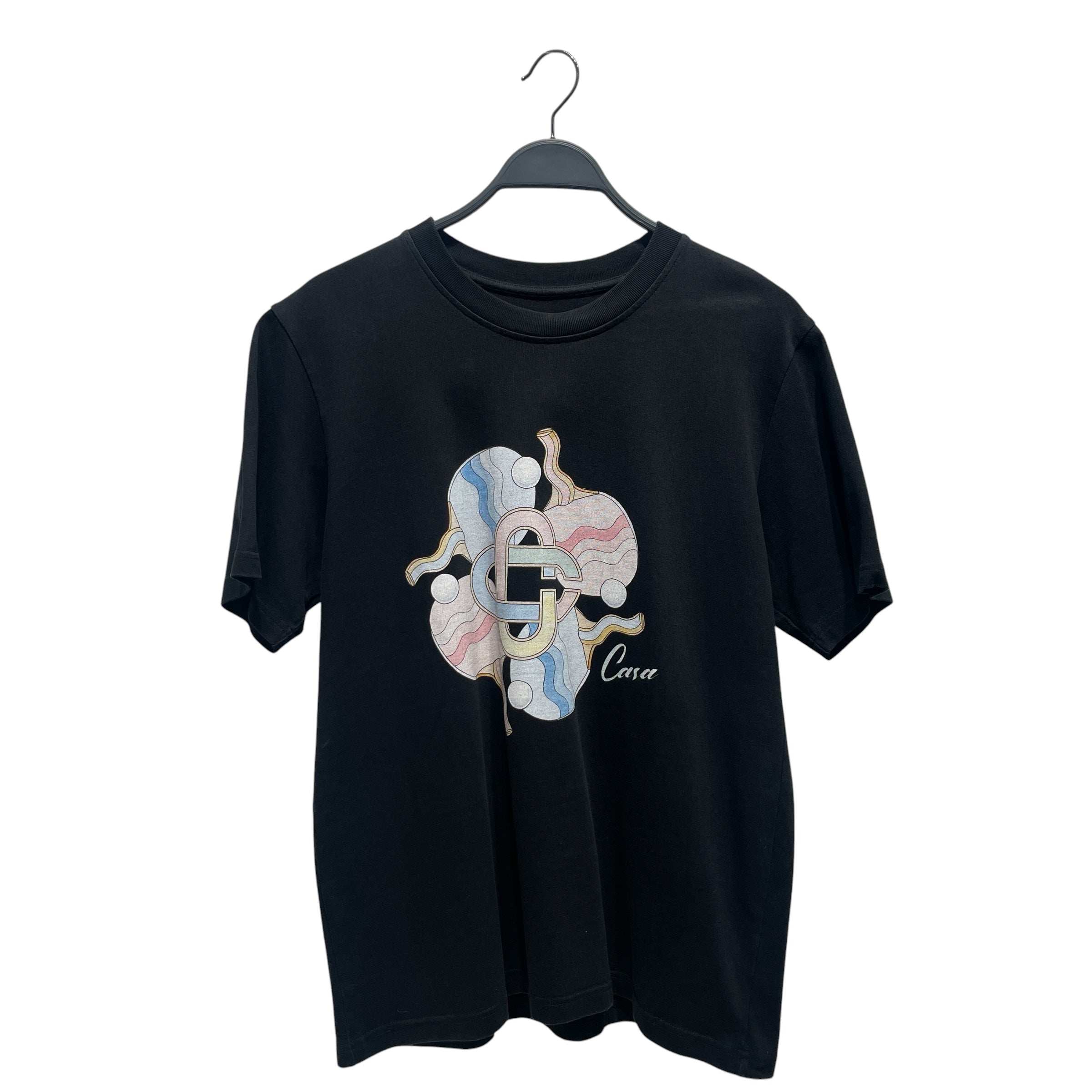 CASABLANCA/T-Shirt/M/Cotton/BLK/ view 1