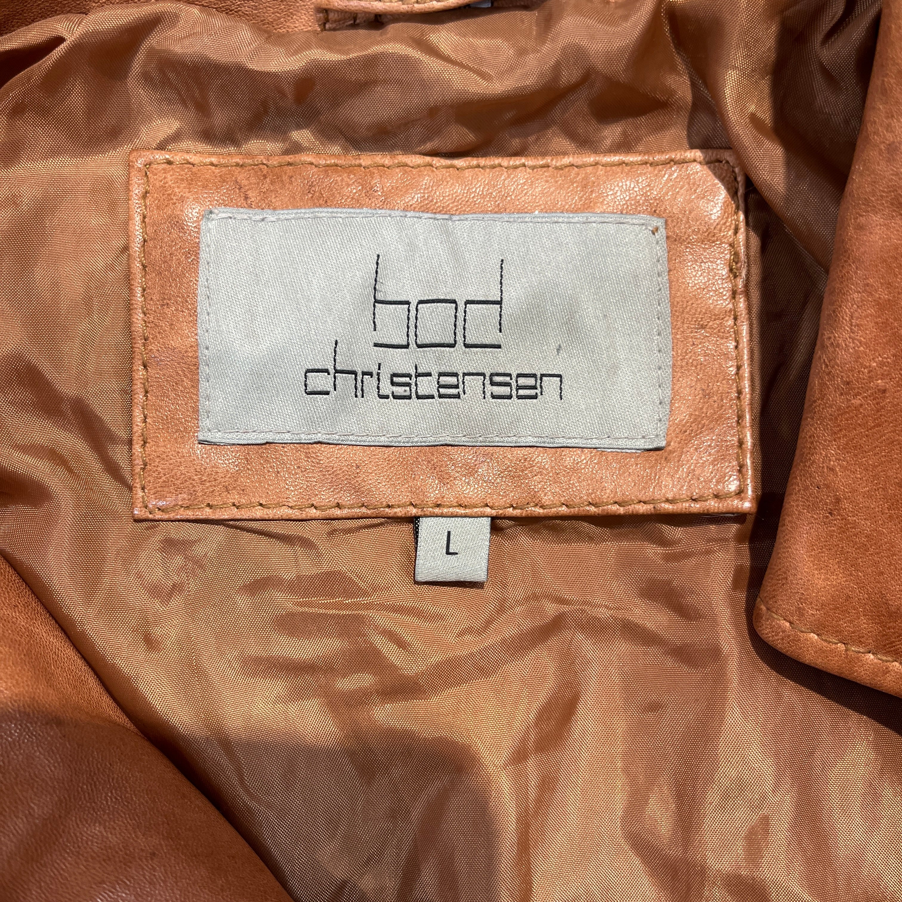 BOD&CHRISTENSEN/Leather Jkt/L/Leather/CML/Assymetrical Zipper view 3