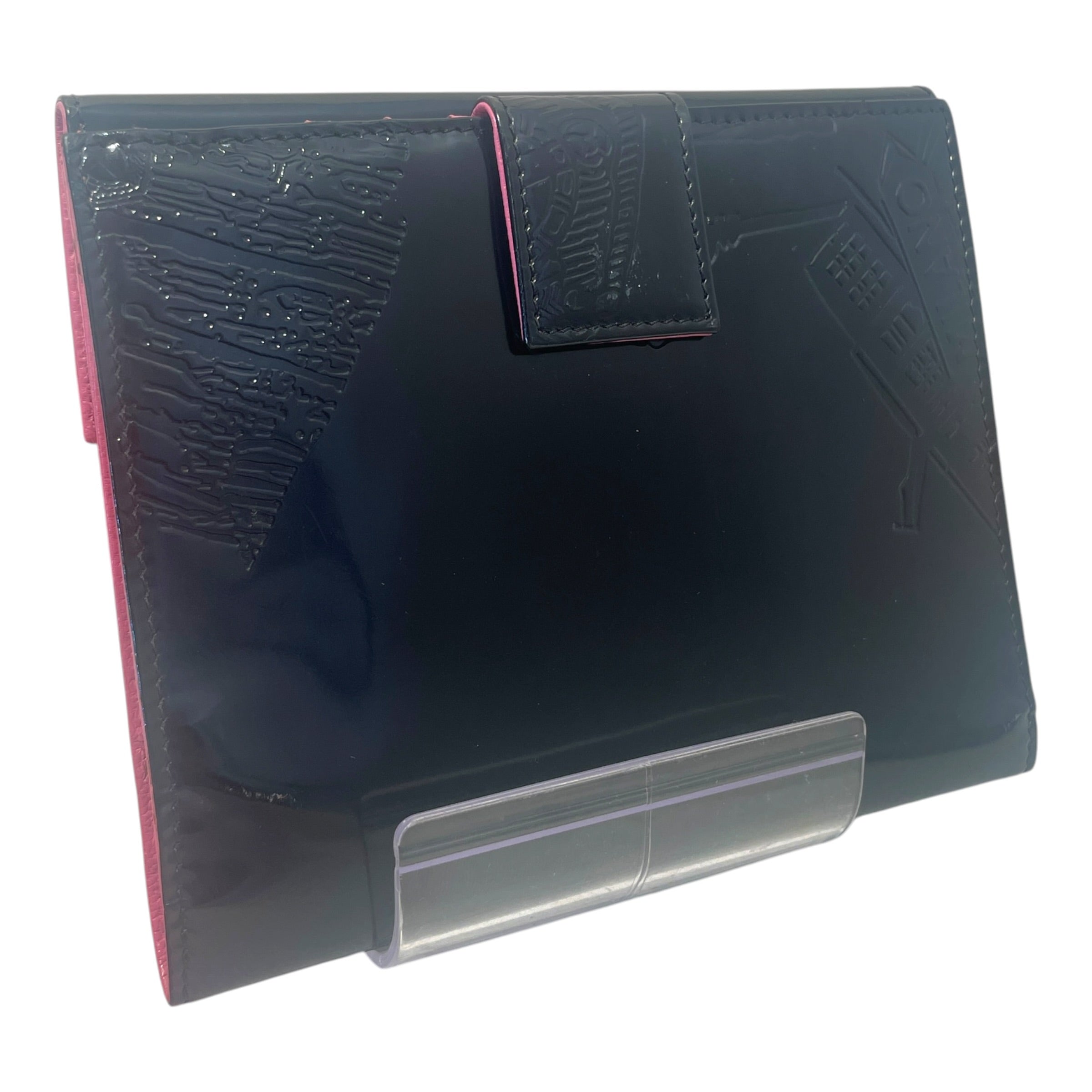PRADA/Wallet/Graphic/Leather/BLK/L's/Spazzolato Turn-Lock Flap view 2