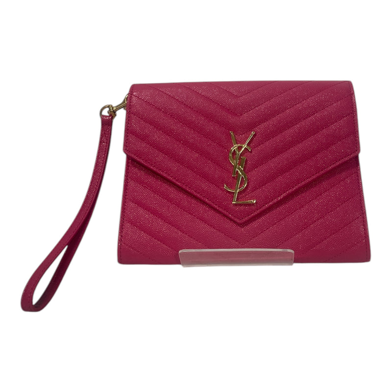 YVES SAINT LAURENT/Hand Bag/M/Leather/PNK/2018 GRAIN DE POUDRE