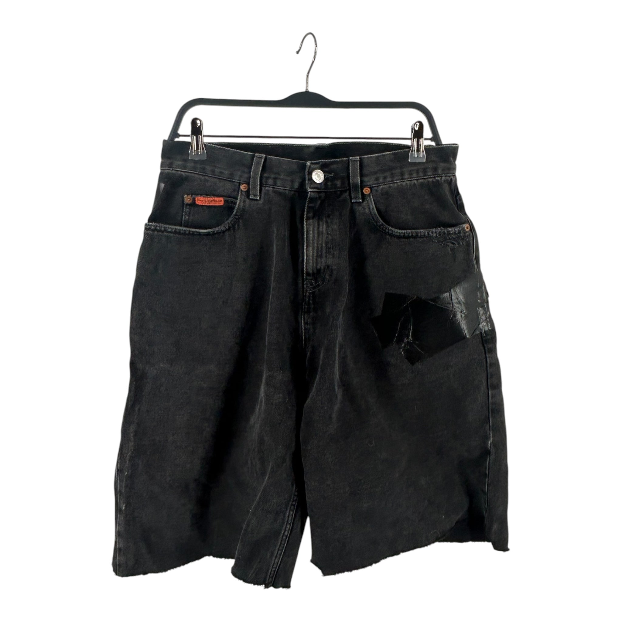 MARTINE ROSE/Shorts/M/Denim/GRY/All Over Print/DUCKTAPE DESIGN ALL OVER view 1