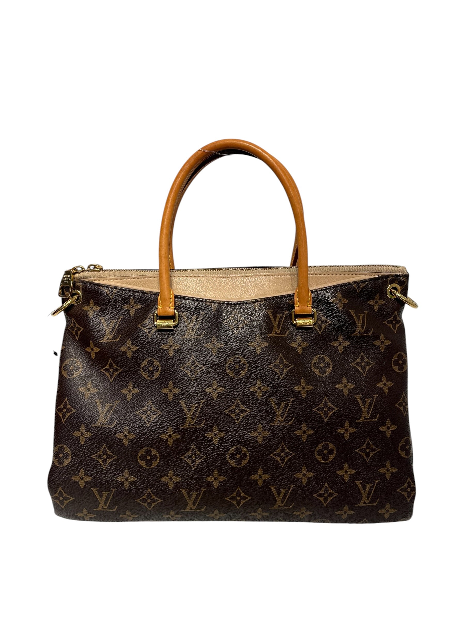 LOUIS VUITTON/Hand Bag/Monogram/Leather/BRW/Pallas view 4