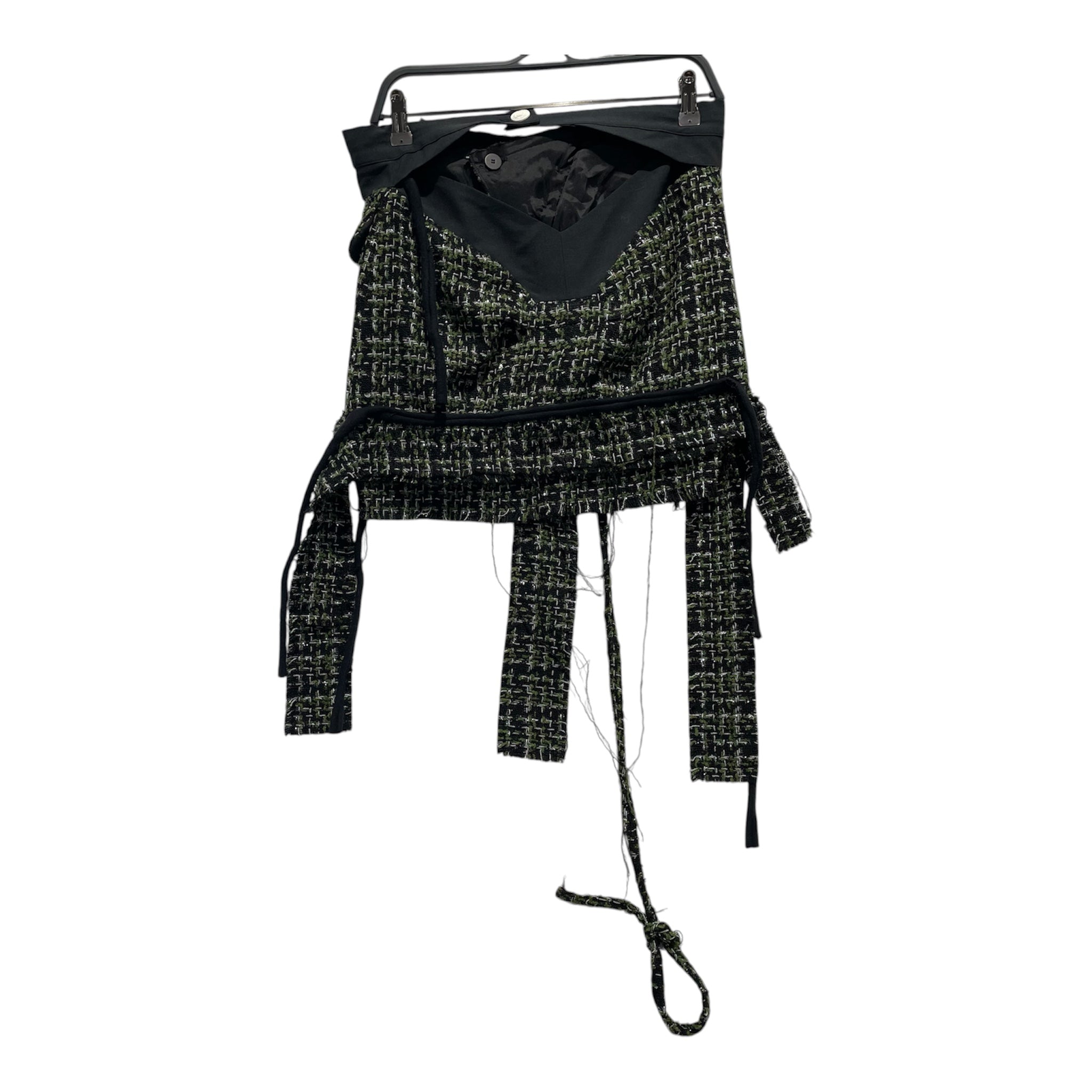 OTTOLINGER/Skirt/M/Plaid/Polyester/GRN/Mini Length/Deconstructed Tweed Mini view 2