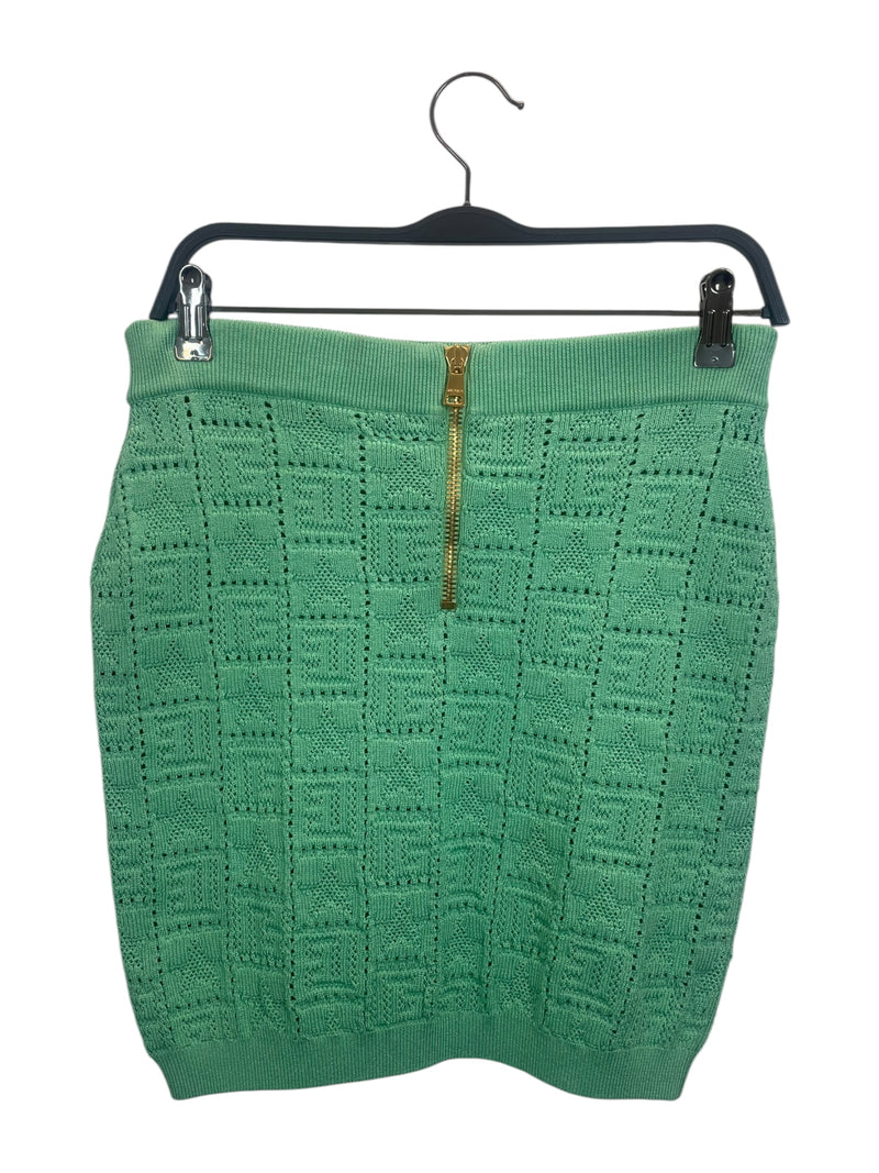 BALMAIN/Skirt/teal/size 38 