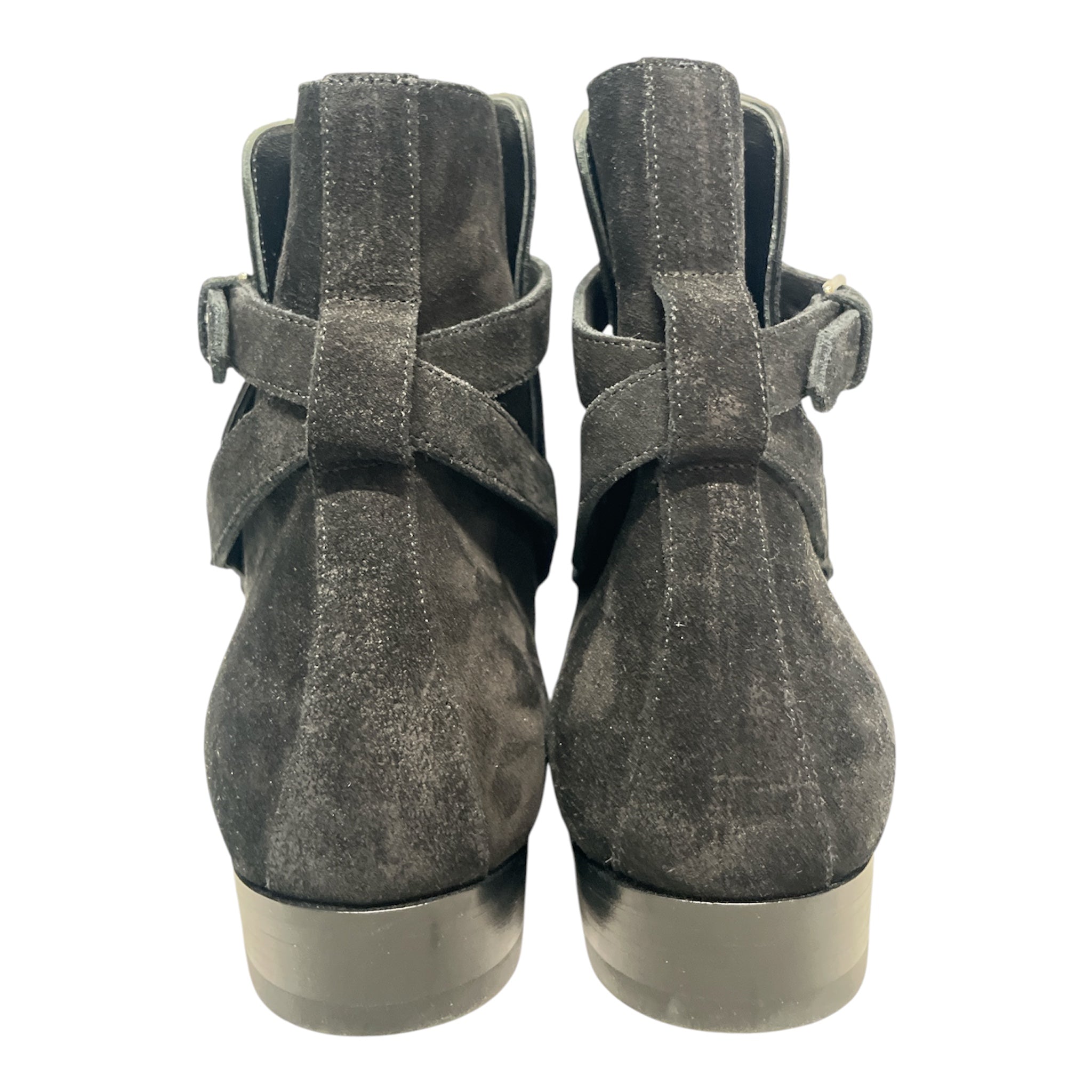 SAINT LAURENT/Chelsea Boots/EU 41/Suede/BLK/WYATT JODHPUR BOOTS ANKLE STRP view 3