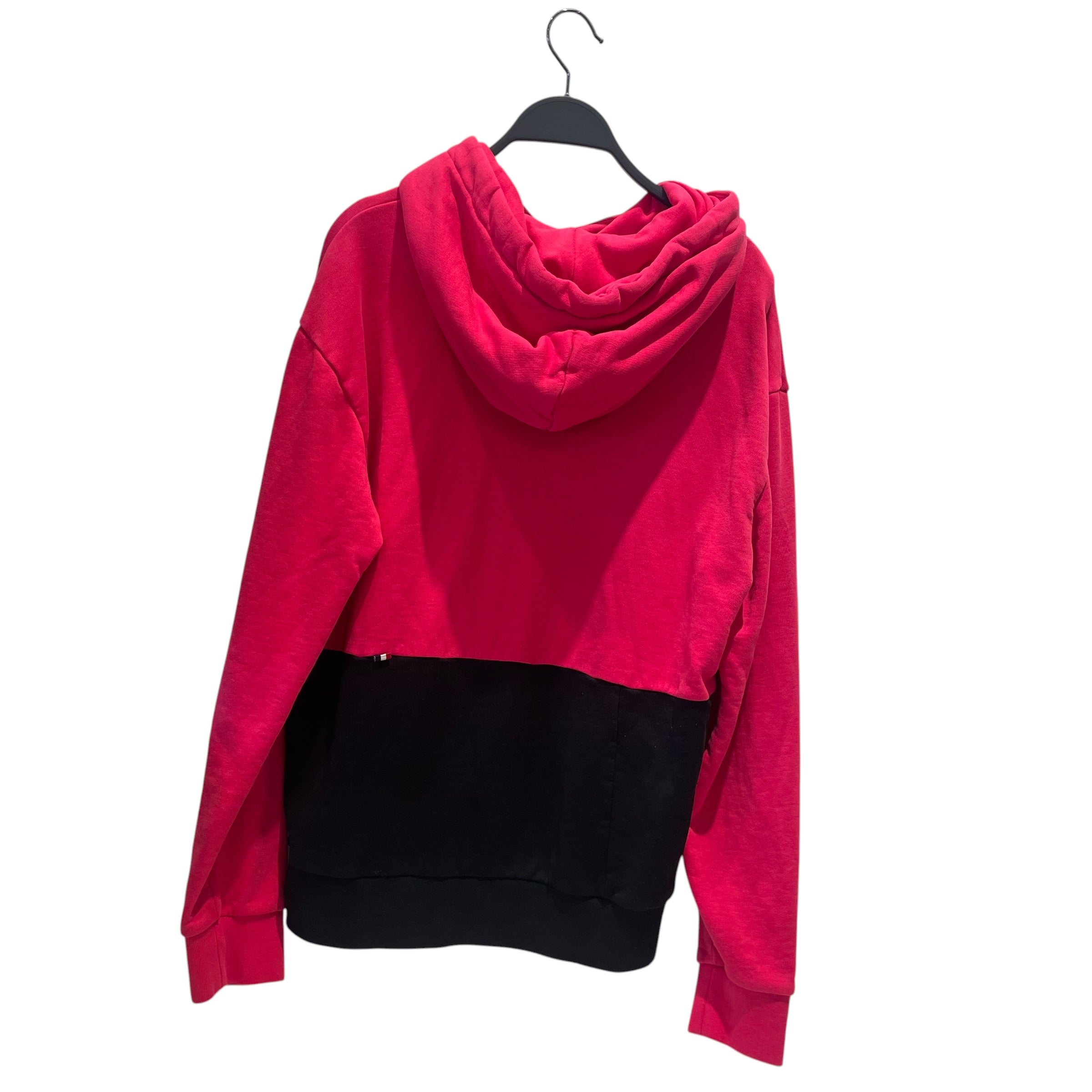 MONCLER/Hoodie/M/Cotton/BLK/PINK AND BLACK FLEECE HOOIDE view 2