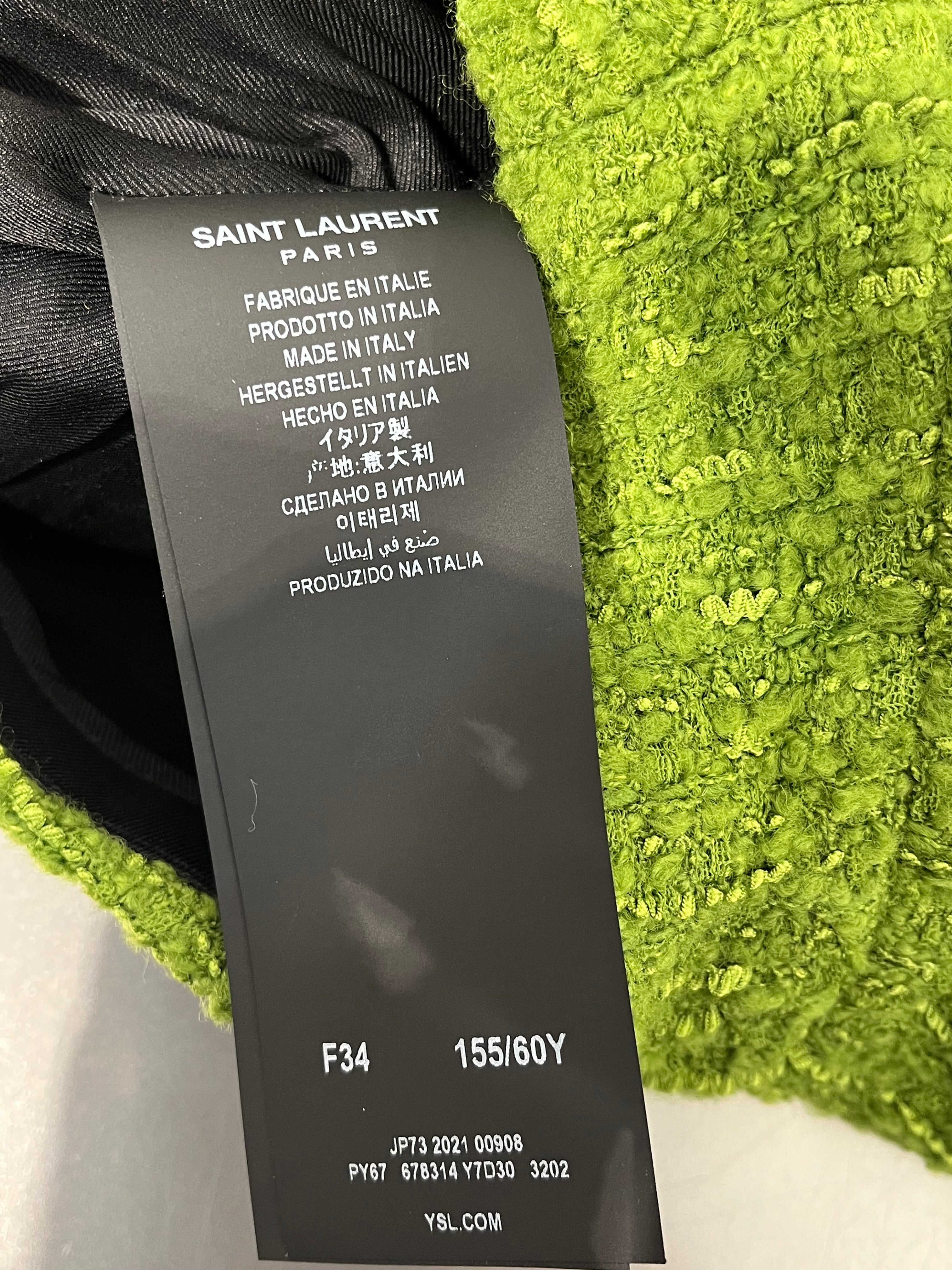 YVES SAINT LAURENT/Shorts/34/Wool/GRN/TWEED UNI RELIEF view 5
