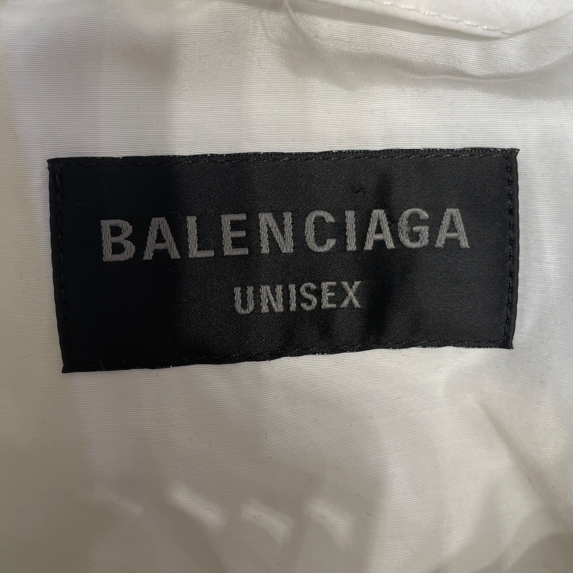 BALENCIAGA/Jacket/XS/Nylon/WHT/2 Way Zipper view 3