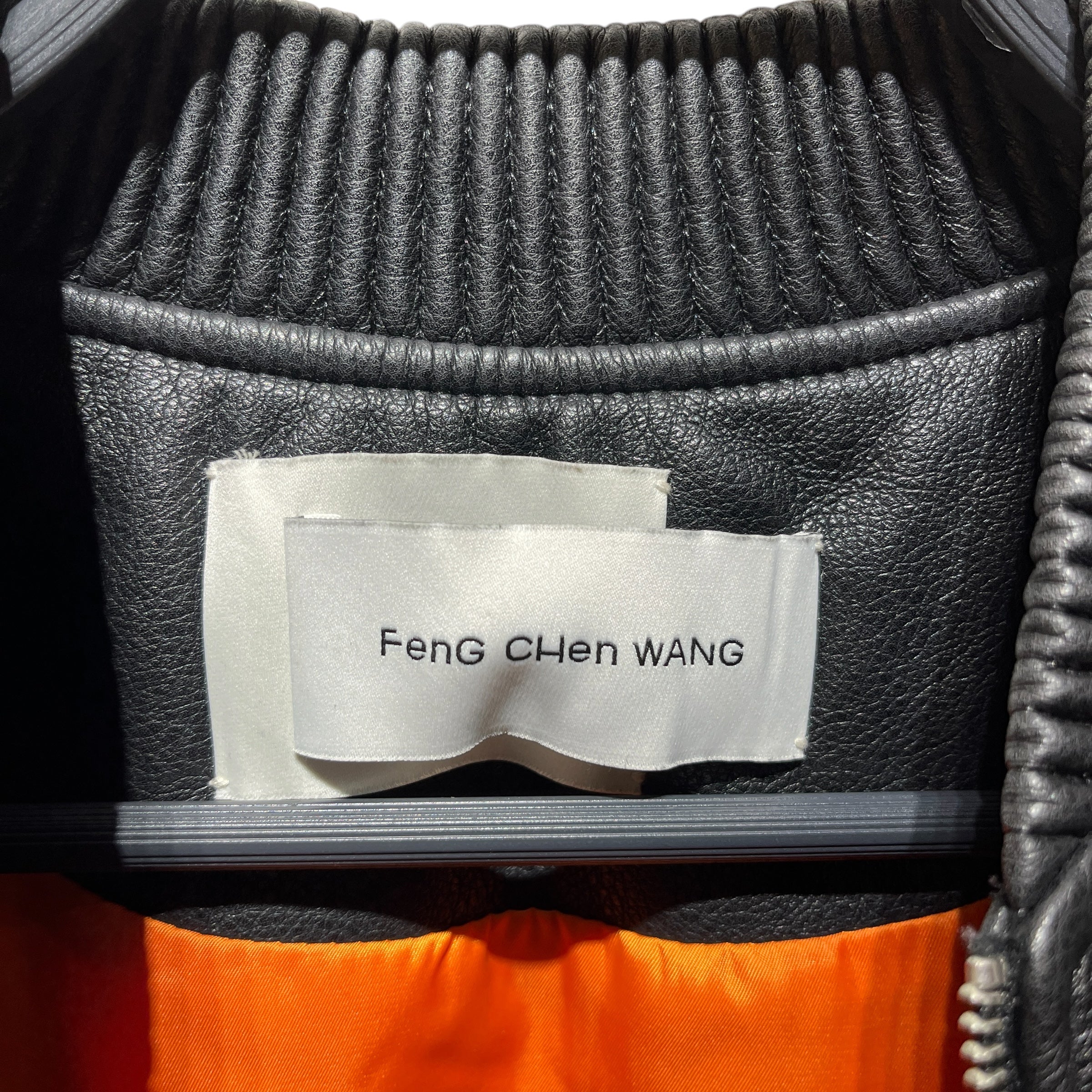 Feng Chen Wang/Leather Jkt/S/Leather/BLK/ view 3