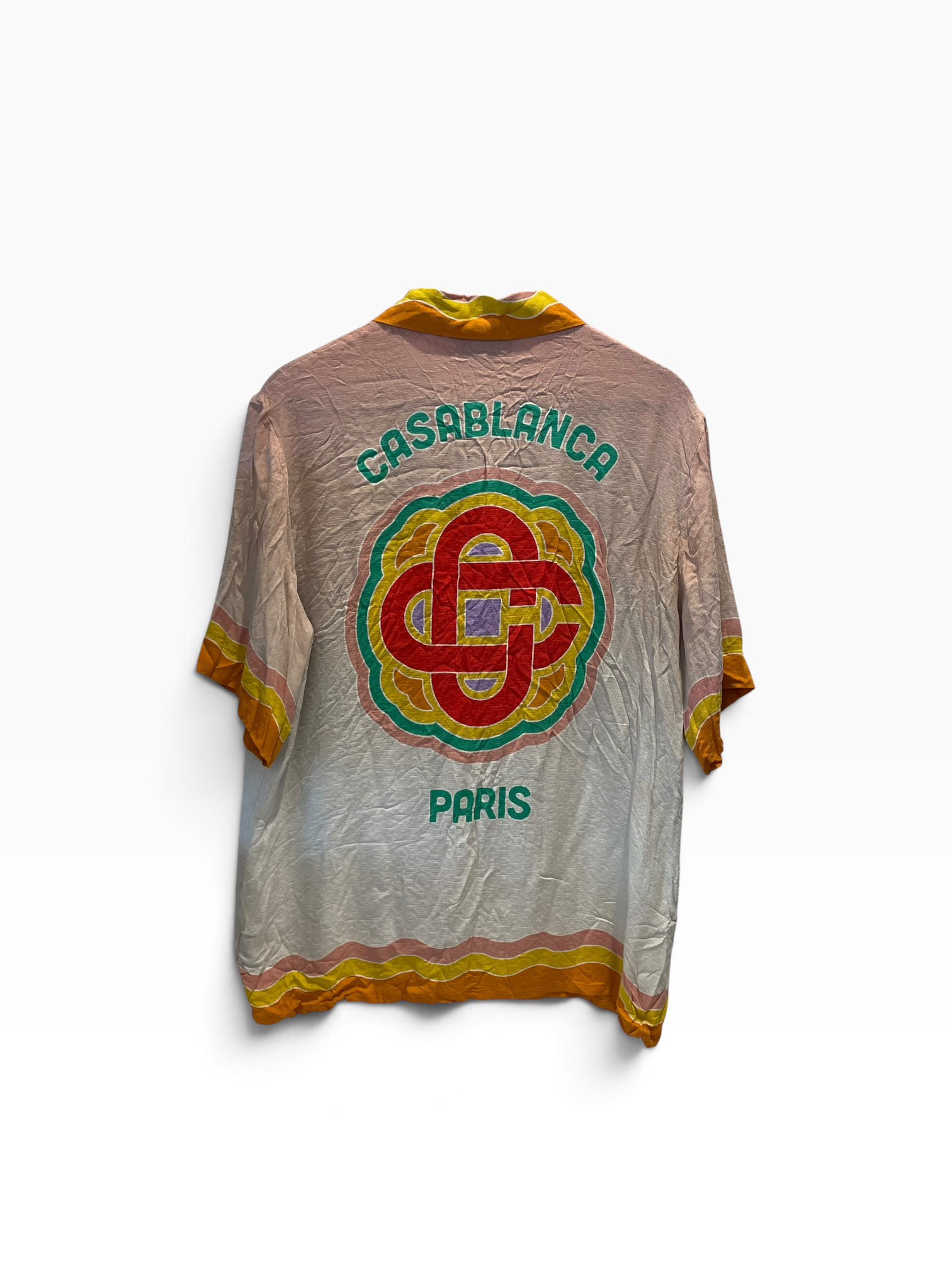 CASABLANCA/Polo Shirt/XL/Silk/ORN/All Over Print/RAINBOW view 2