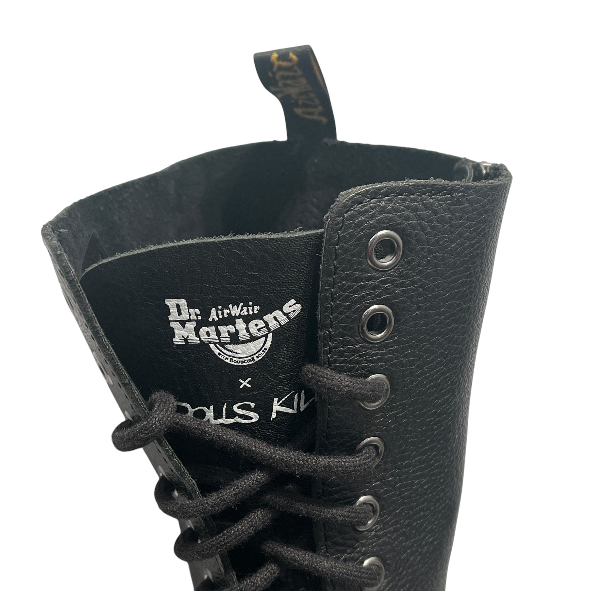 Dr.Martens/DOLLS KILL/Long Boots/US 7/Leather/BLK/LONG LACE UP PLATFORM BOOTS view 4