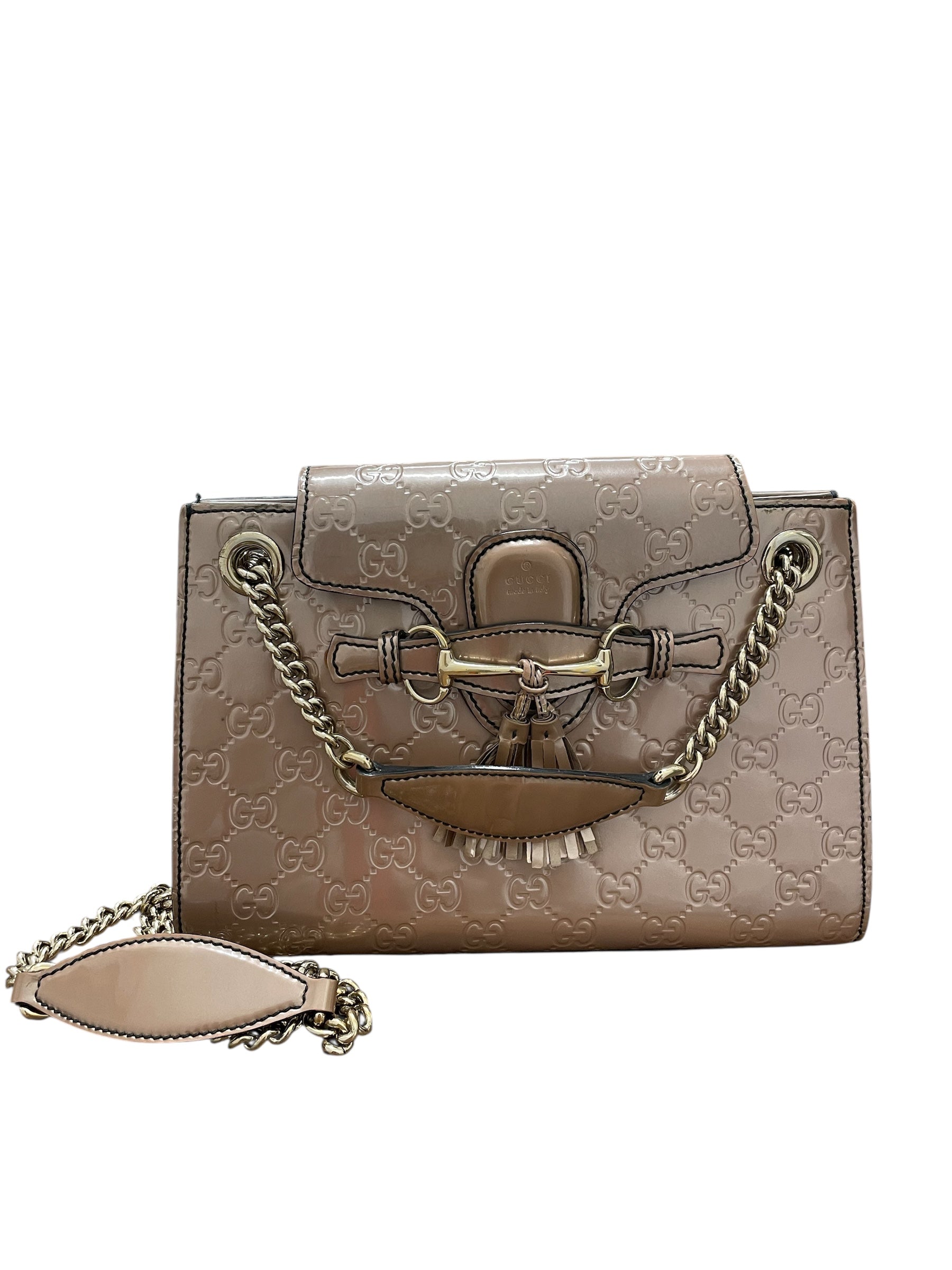 GUCCI/Cross Body Bag/Leather/PNK/EMILY BAG view 1
