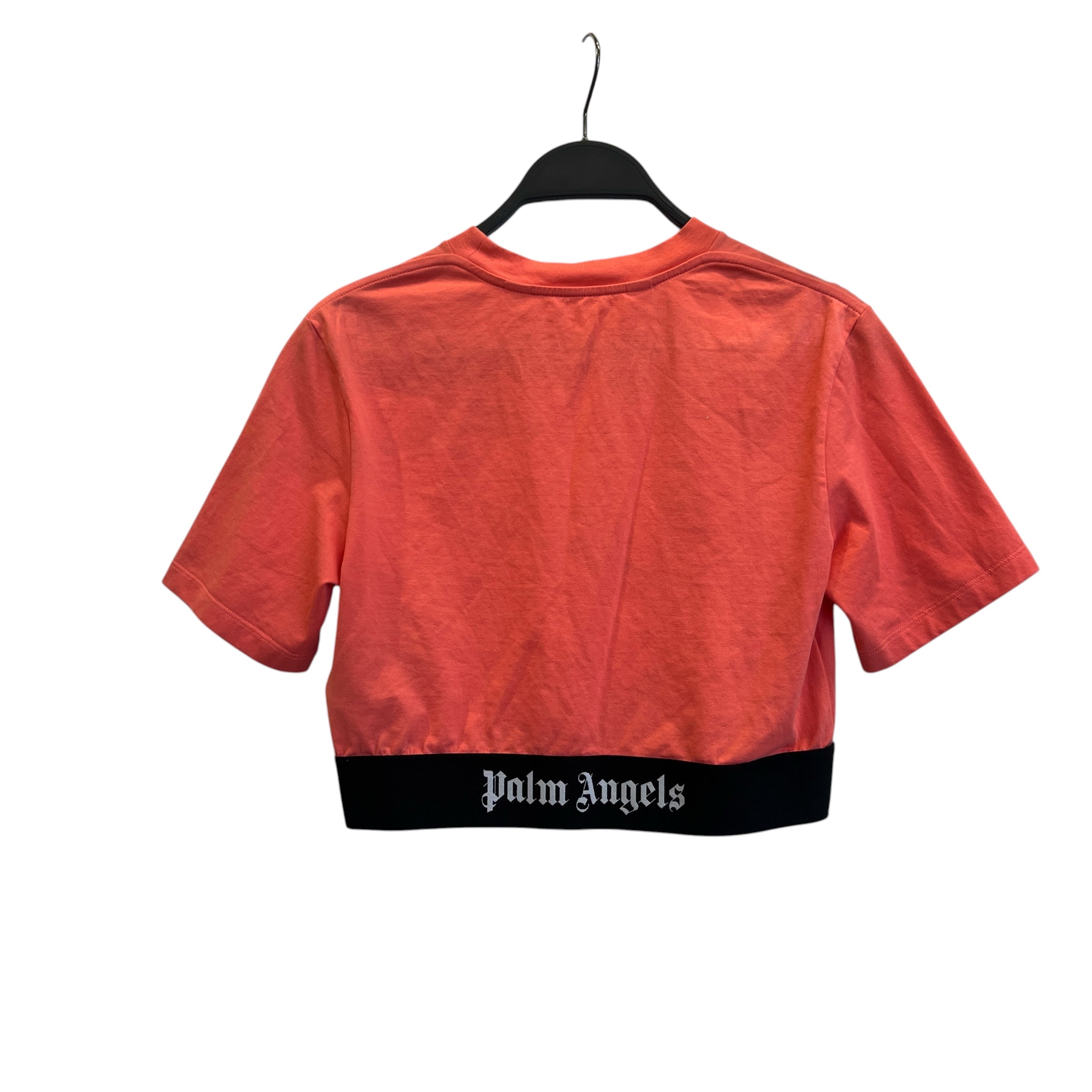 Palm Angels/T-Shirt/XS/Cotton/PNK/Cropped Logo view 2