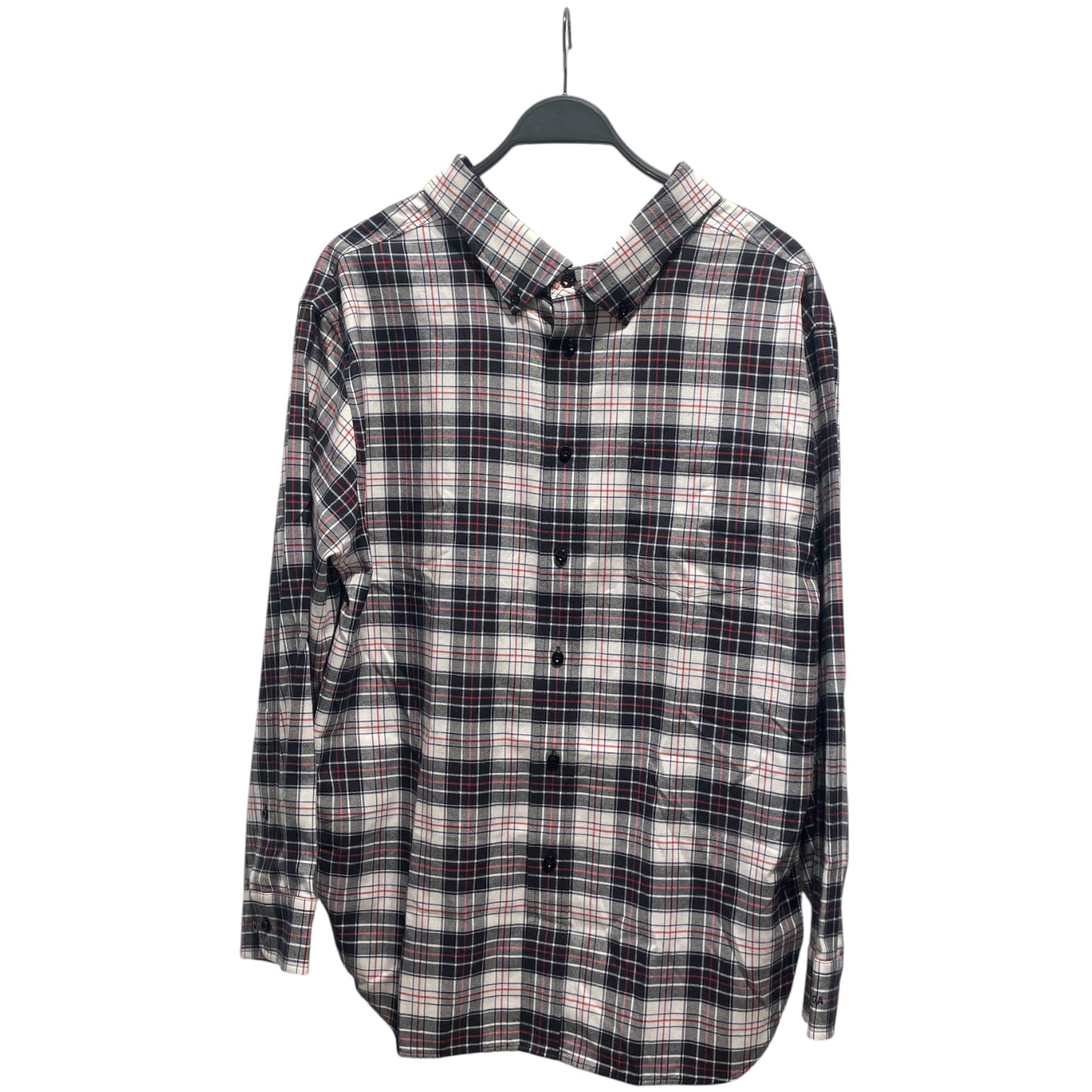BALENCIAGA/Flannel Shirt/36/WHT/Plaid/red black white view 1