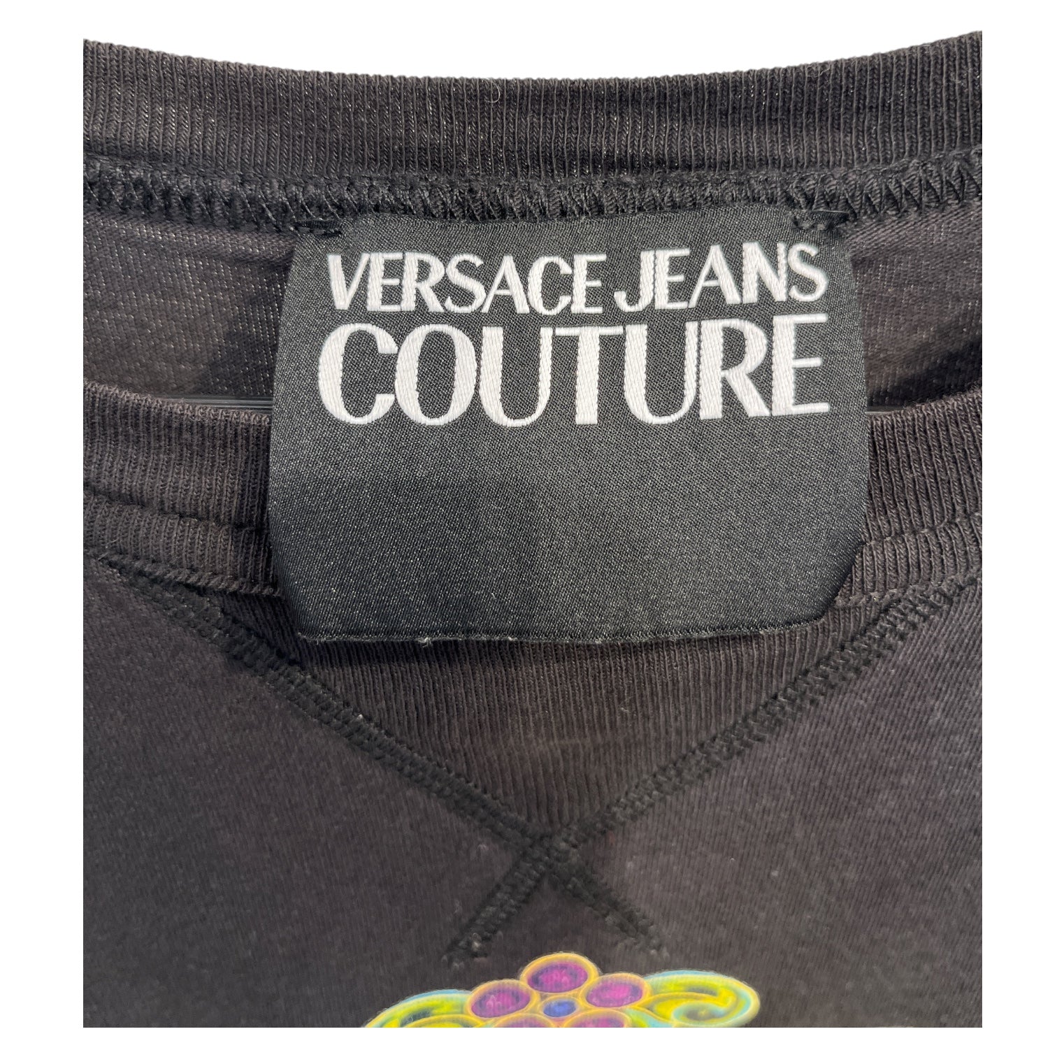 VERSACE JEANS COUTURE/T-Shirt/Cotton/BLK/HEART view 4