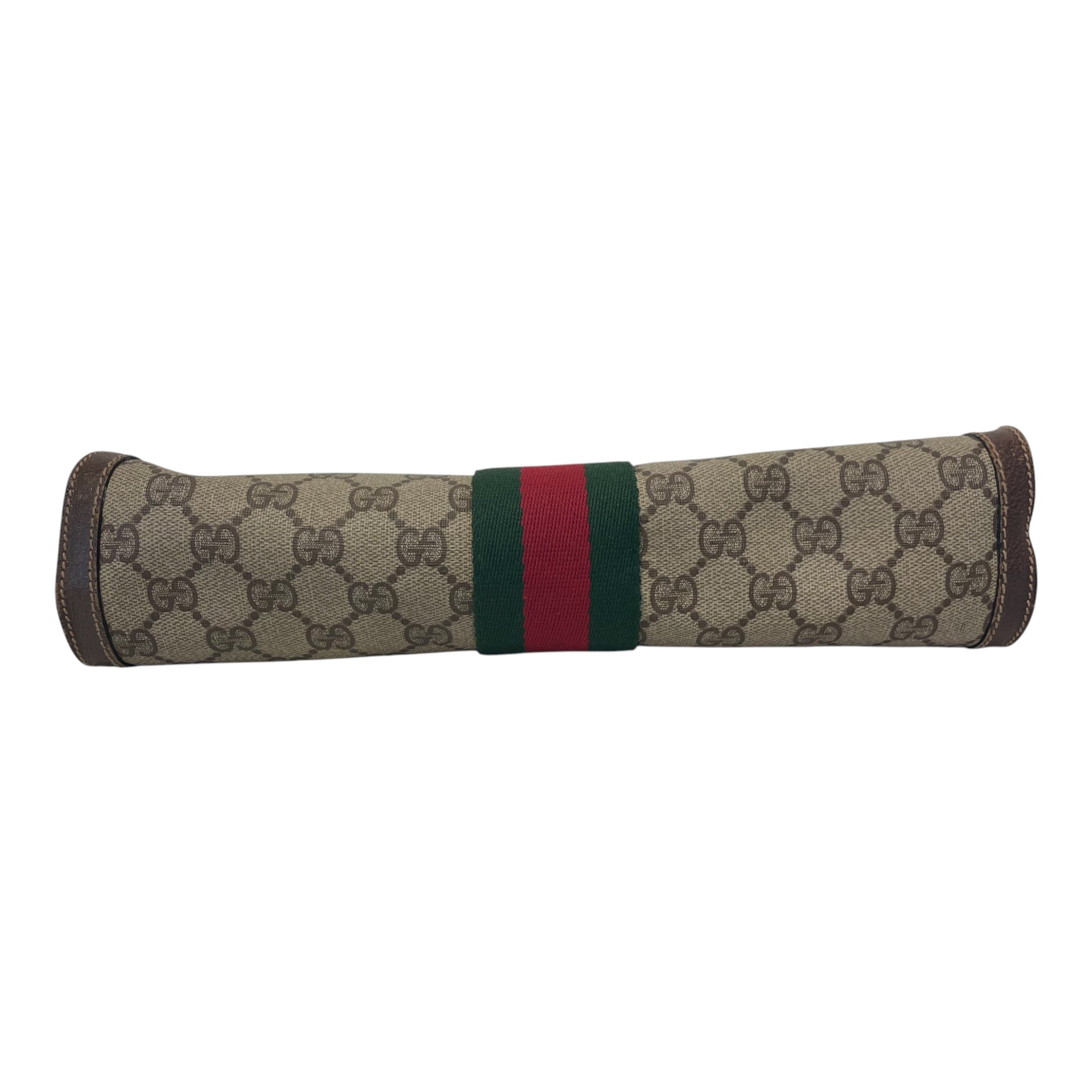 GUCCI/Clutch Bag/Monogram/Leather/GRY/GG supeme view 3