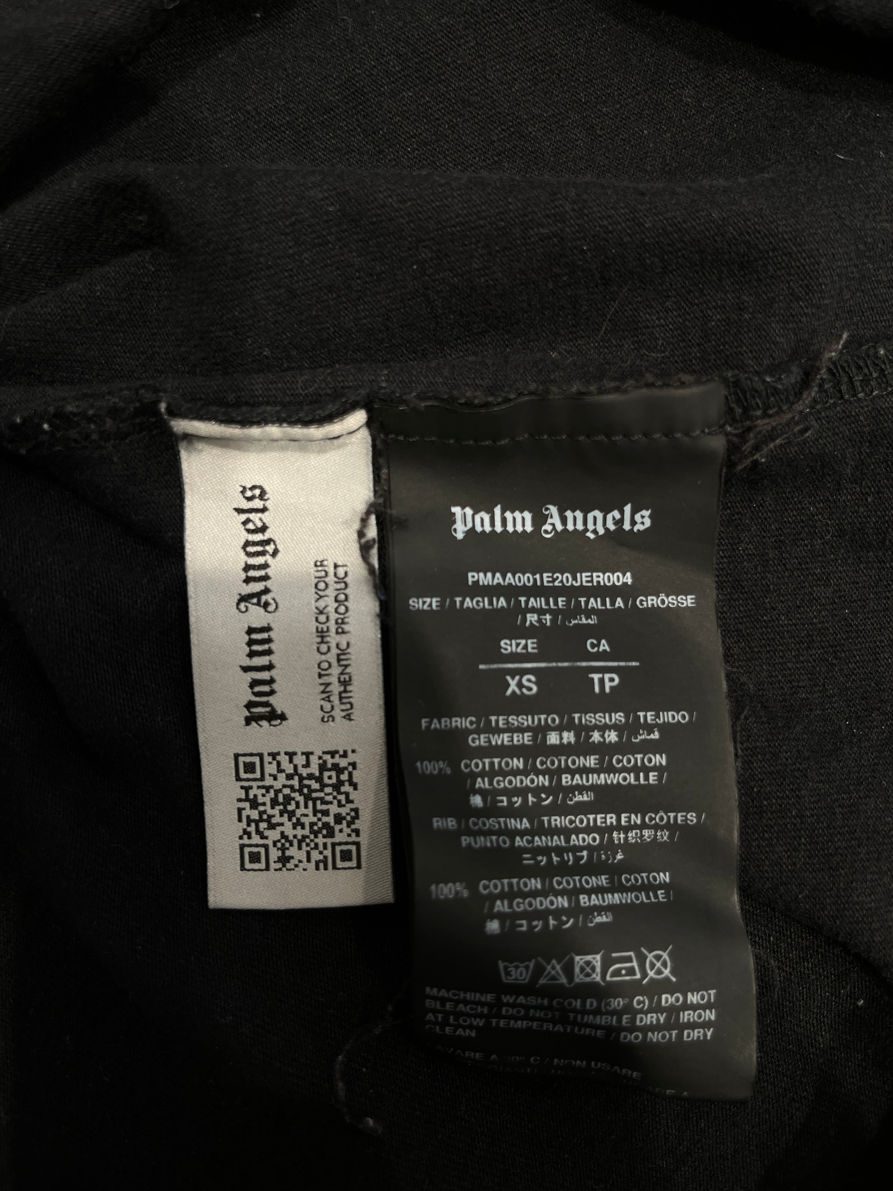 Palm Angels/T-Shirt/XS/Cotton/BLK/BEAR DESIGN view 4