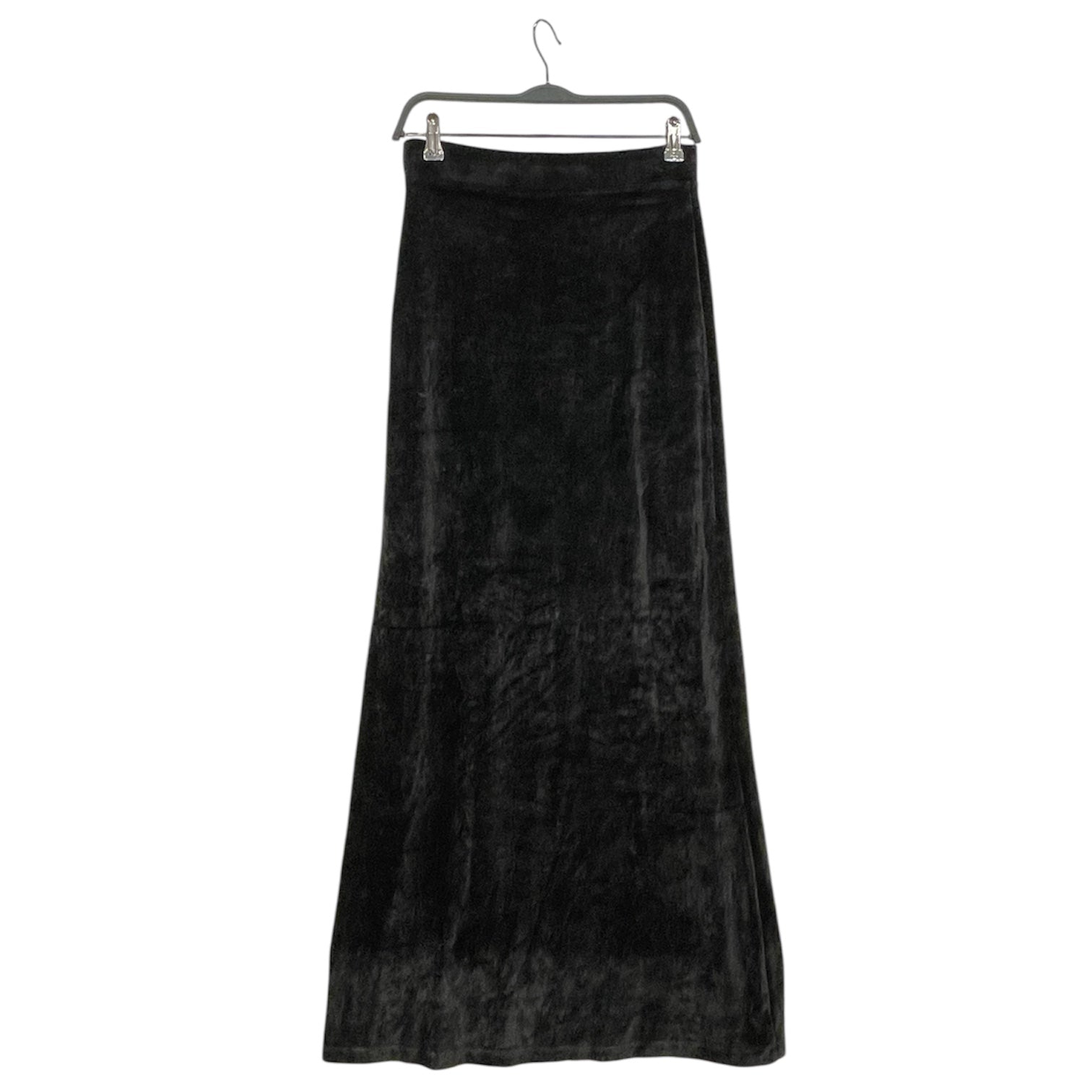 BALENCIAGA/Long Skirt/38/Velour/BLK/ view 2