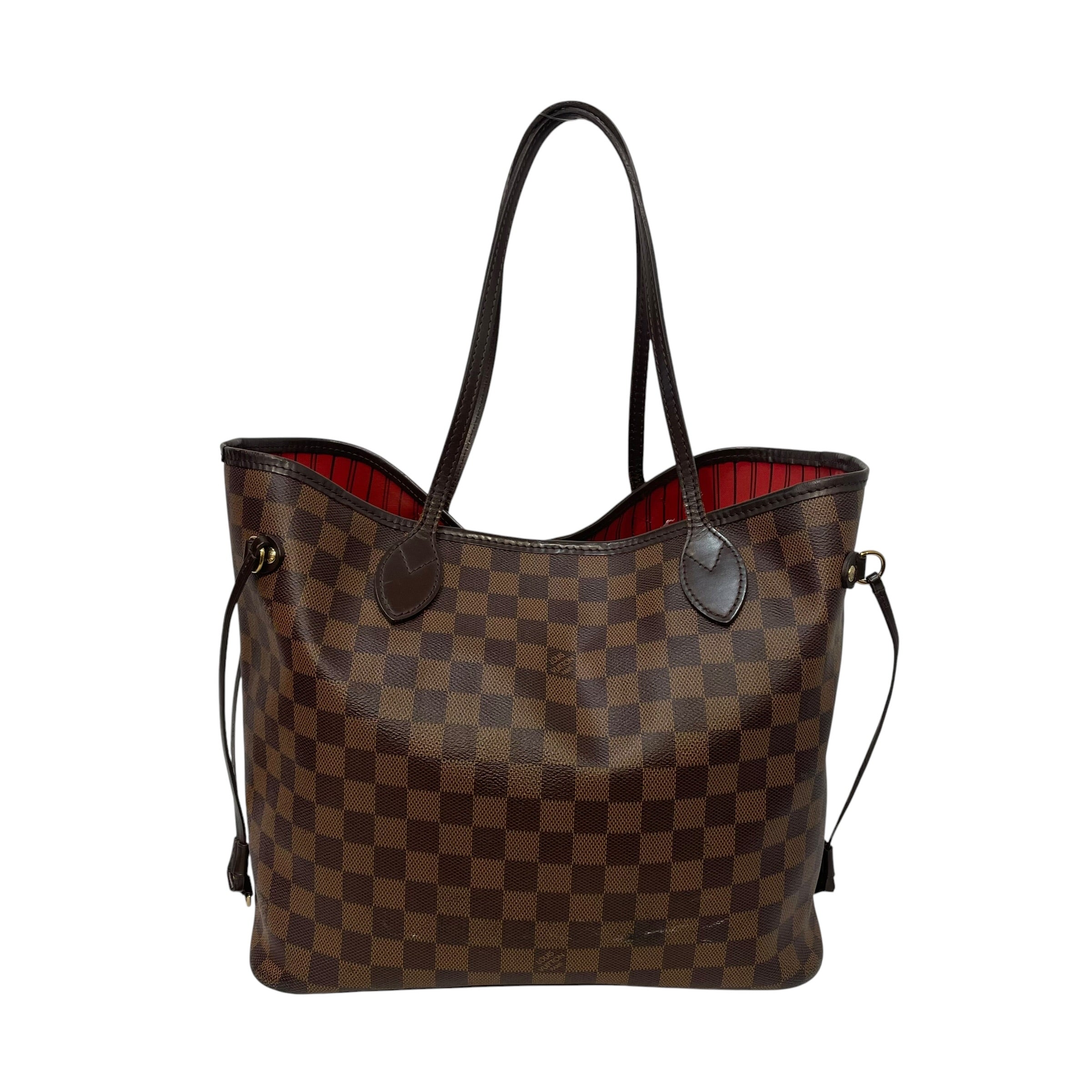 LOUIS VUITTON/Tote Bag/Monogram/Leather/BRW/Damier Ebene MM view 1
