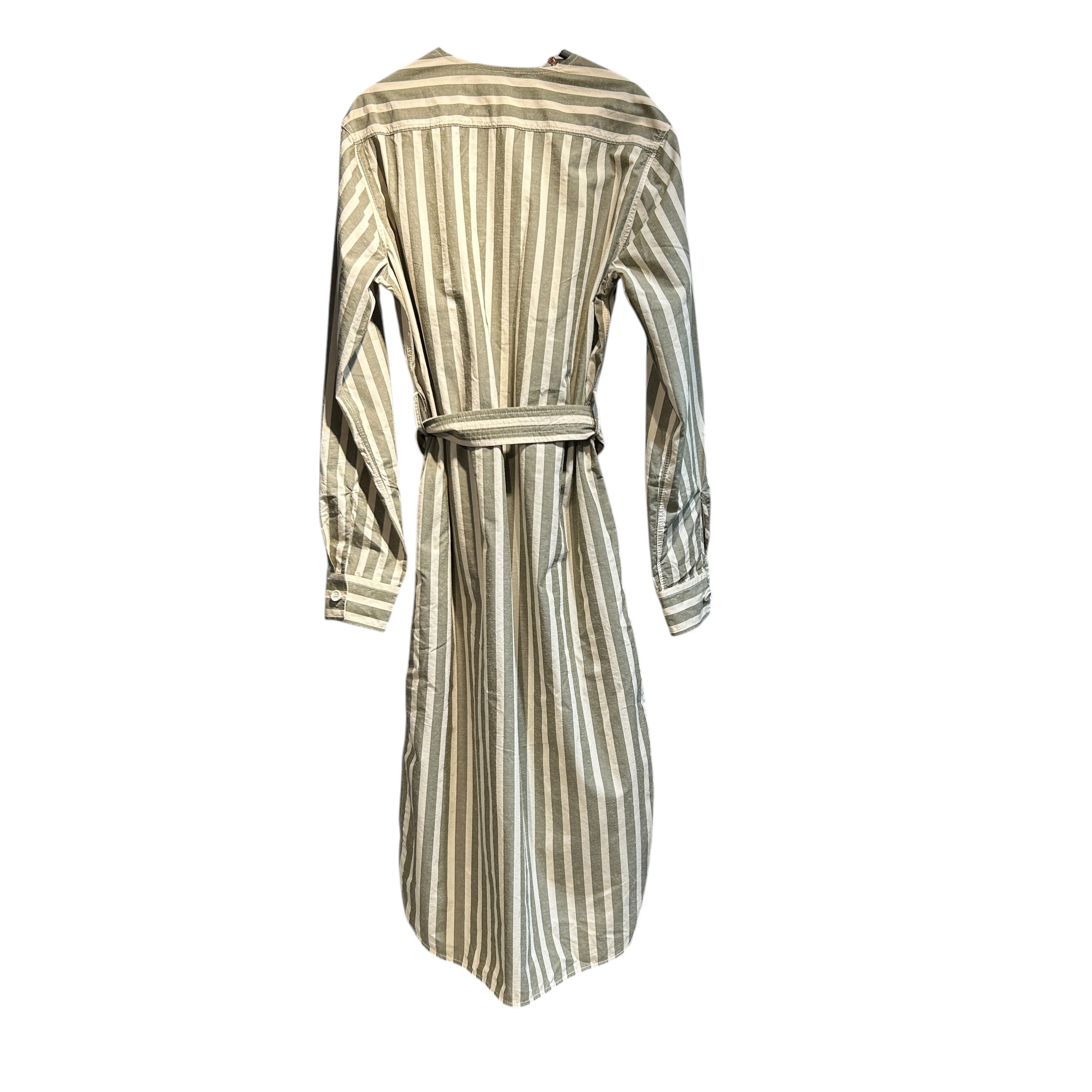 GOLDEN GOOSE/LS Dress/XS/Stripe/Cotton/GRY/ view 2