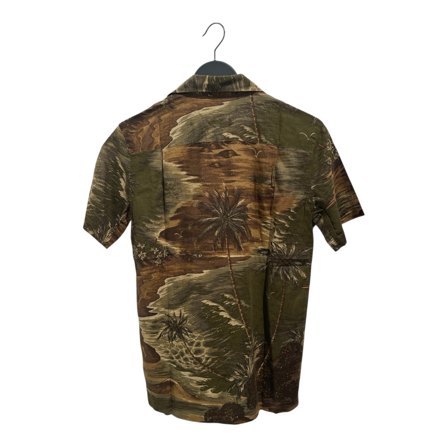 RRL/Hawaiian Shirt/XS/Cotton/GRN/All Over Print/Woven Camp Hawaiian Aloha view 2