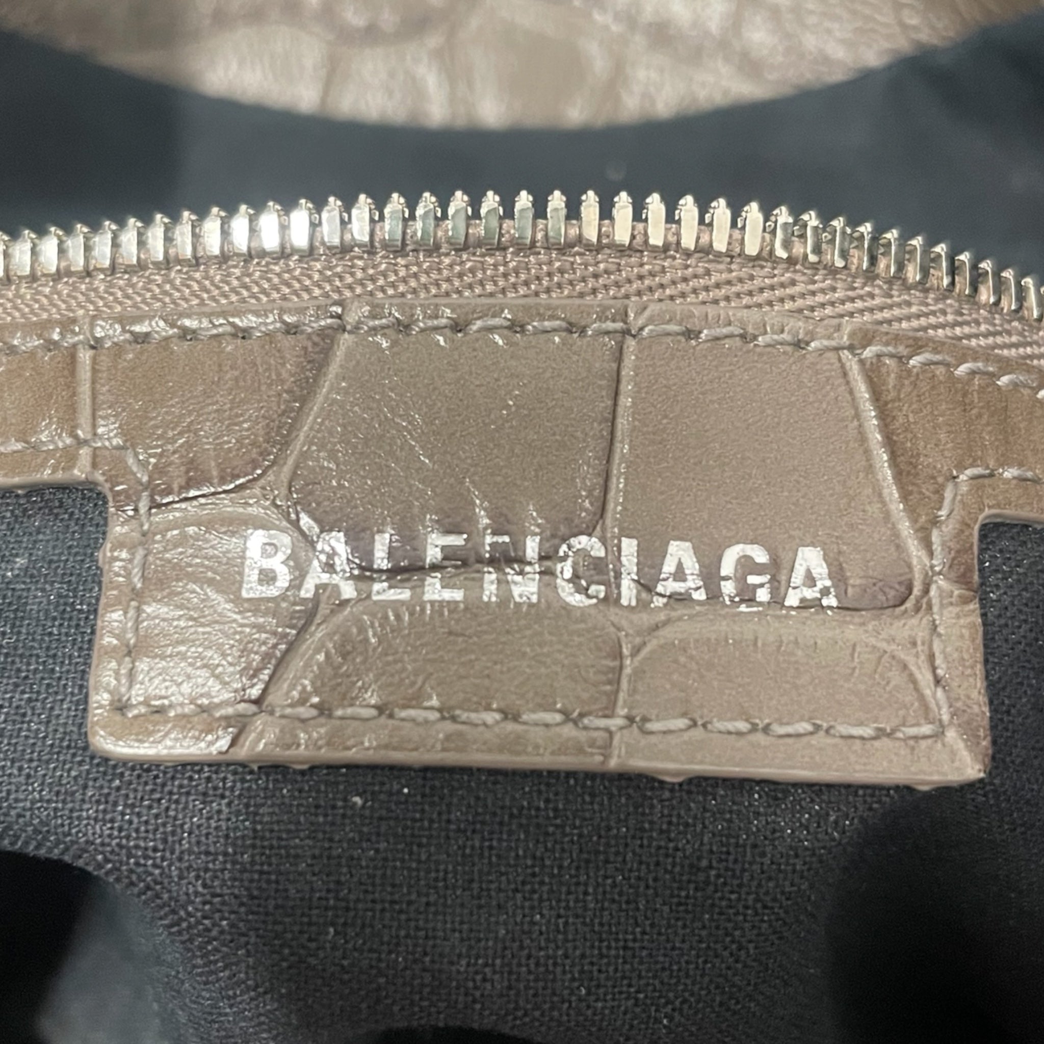 BALENCIAGA/Bag/Leather/GRY/REPTILE CAGOLE view 6