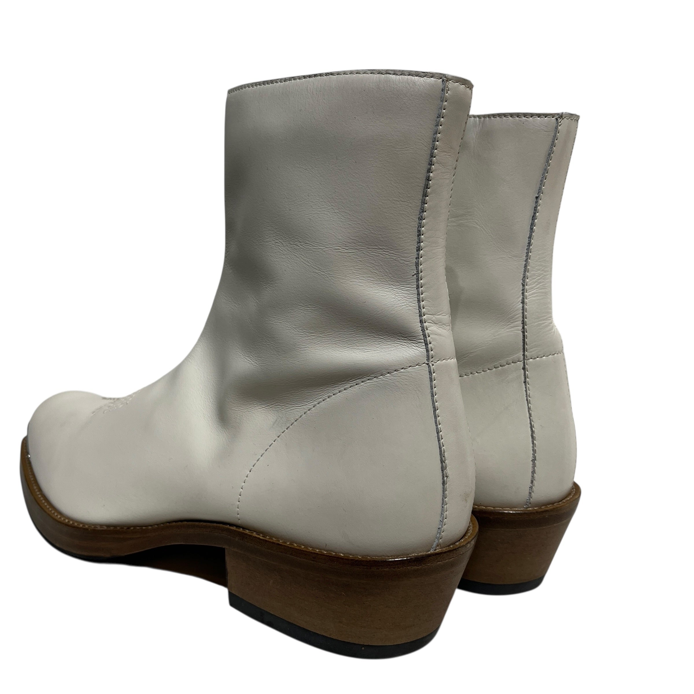 Second/Layer/Cowboy Boots/US 11/Leather/WHT/Western Steel Toe view 2