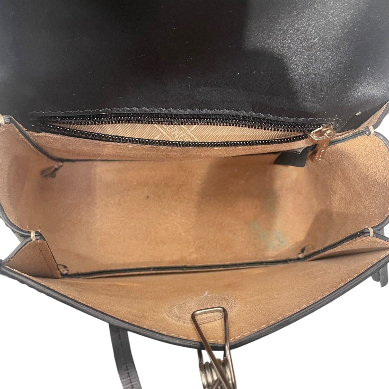 LONGCHAMP/Hand Bag/Leather/BLK/SMALLGLD HARDWARE CROSSBODY view 3