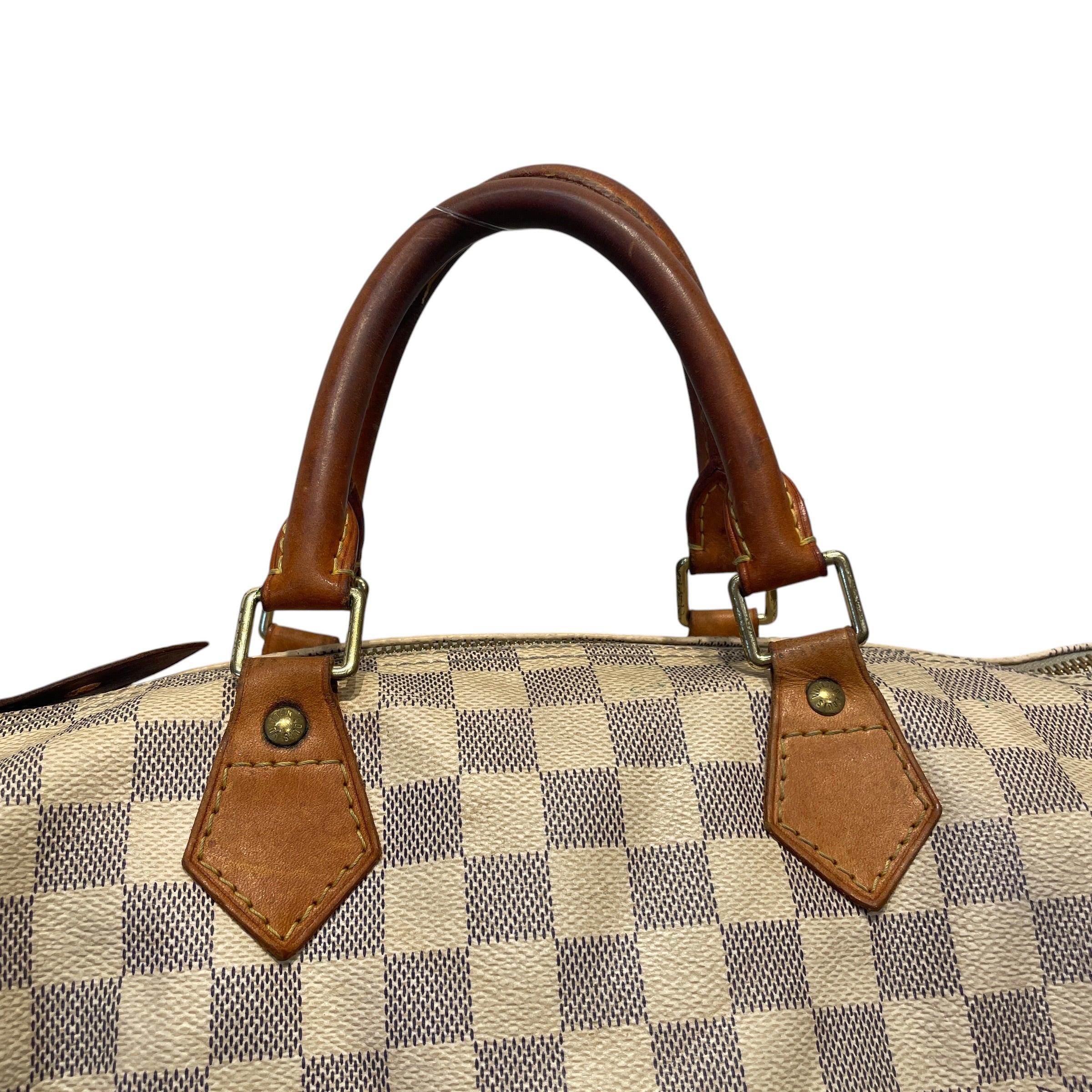 LOUIS VUITTON/Bag/Hombre Check/Leather/CRM/DAMIER AZUR SPEEDY 30 view 4