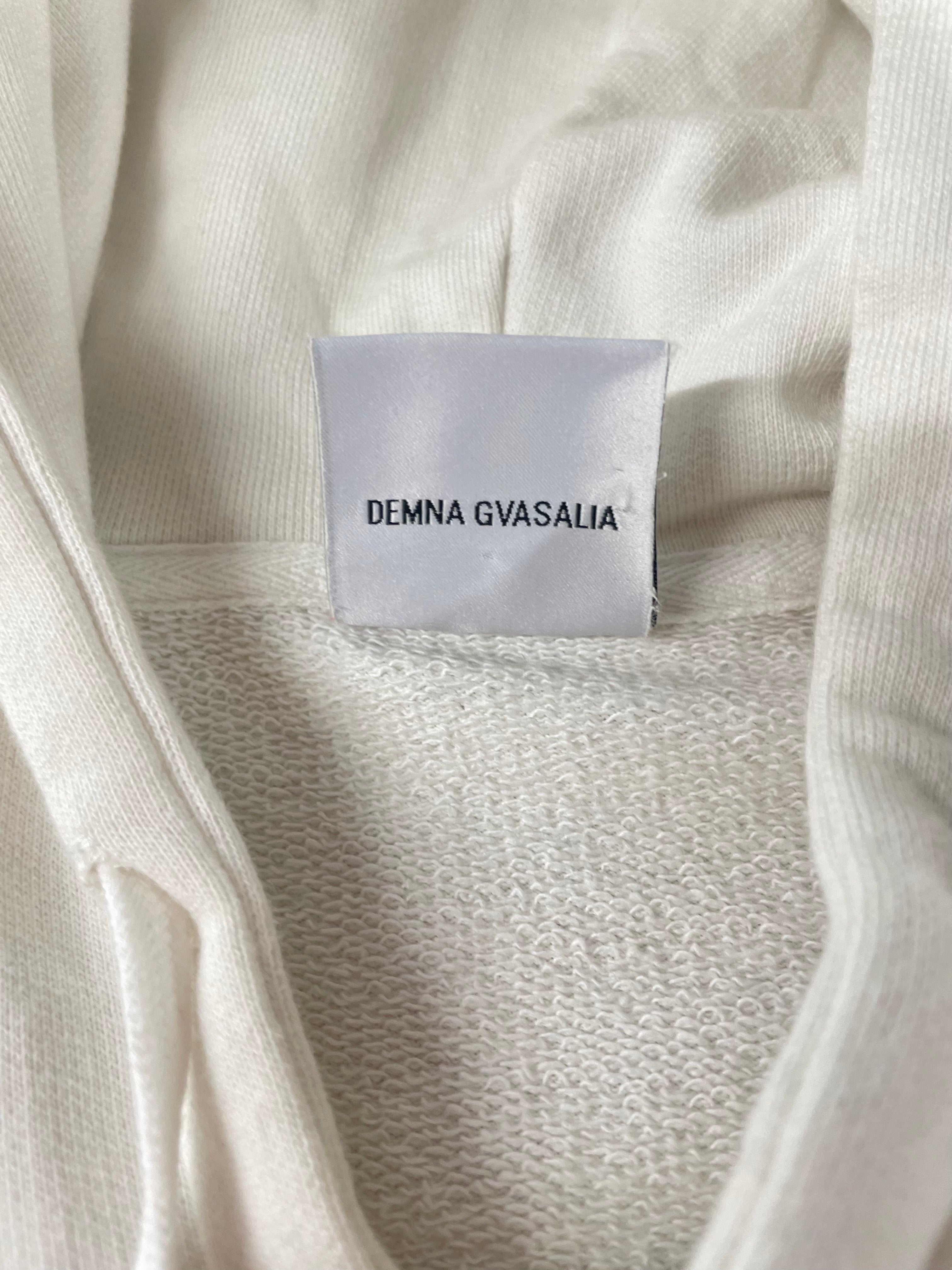 VETEMENTS/Zip Up Hoodie/S/Cotton/WHT/SWEATER view 6