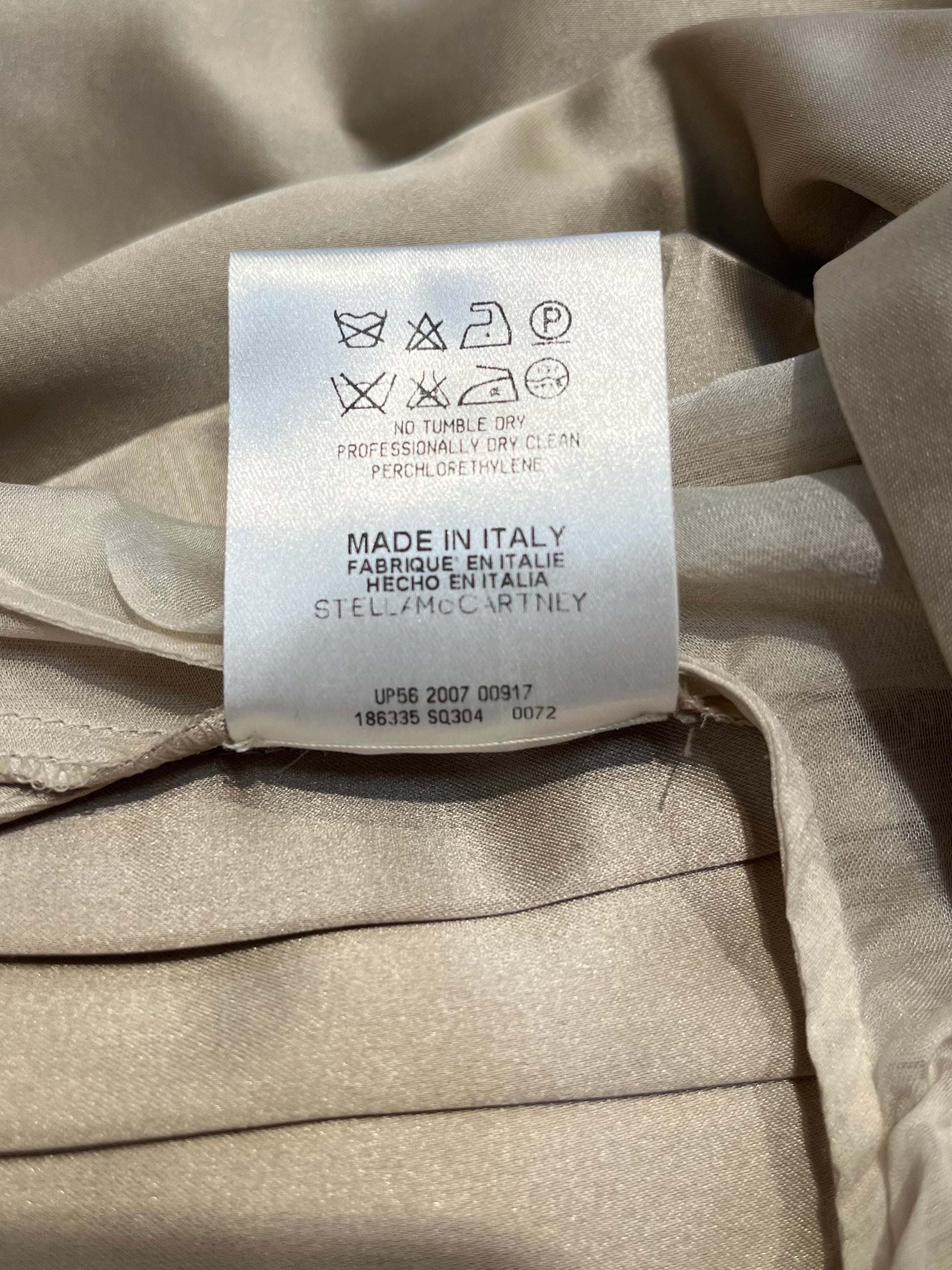 STELLAMcCARTNEY/Dress/40/Silk/CRM/PLEATED MESH TOP DRESS view 5