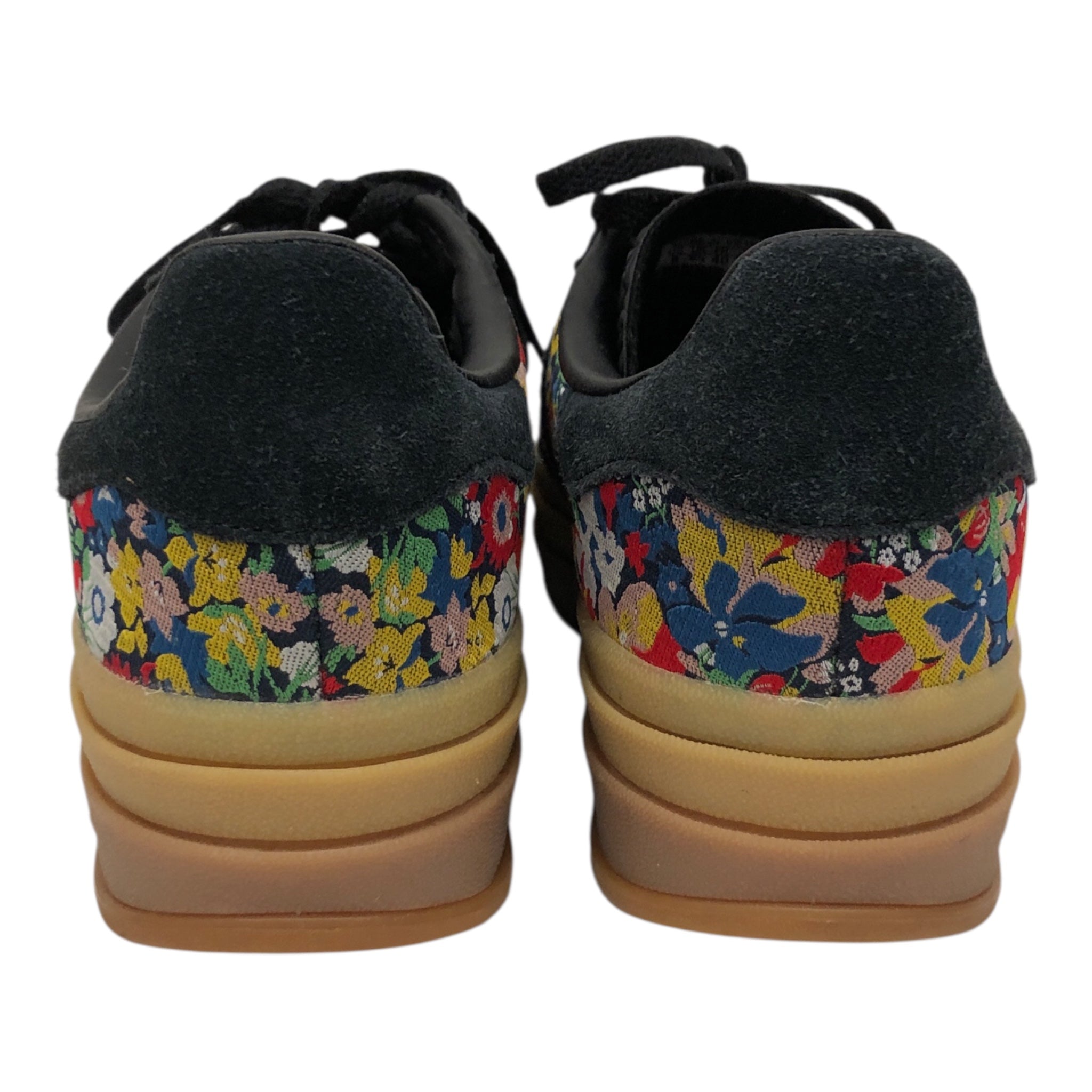 adidas/Low-Sneakers/US 8/Floral Pattern/Suede/BLK/LIBERTY LONDON GAZELLE BOLD view 4