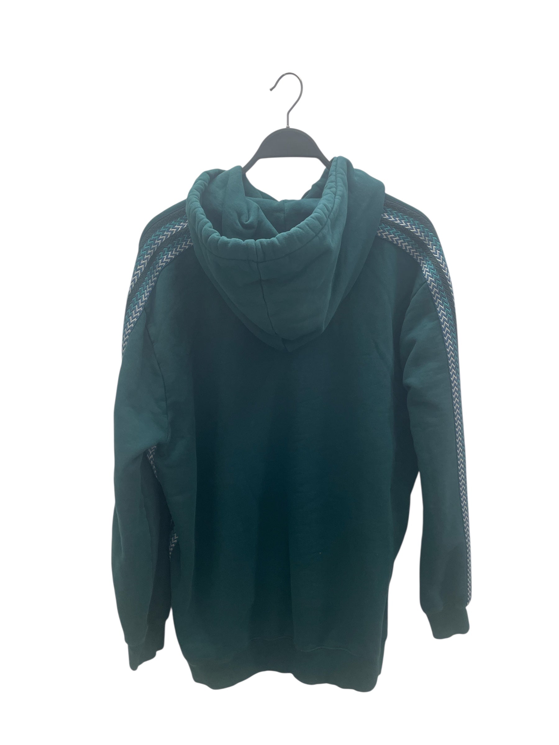 LANVIN/Hoodie/Cotton/GRN/High Neck/KNITTED SLEEVE LOGO RM-HO0009- view 2