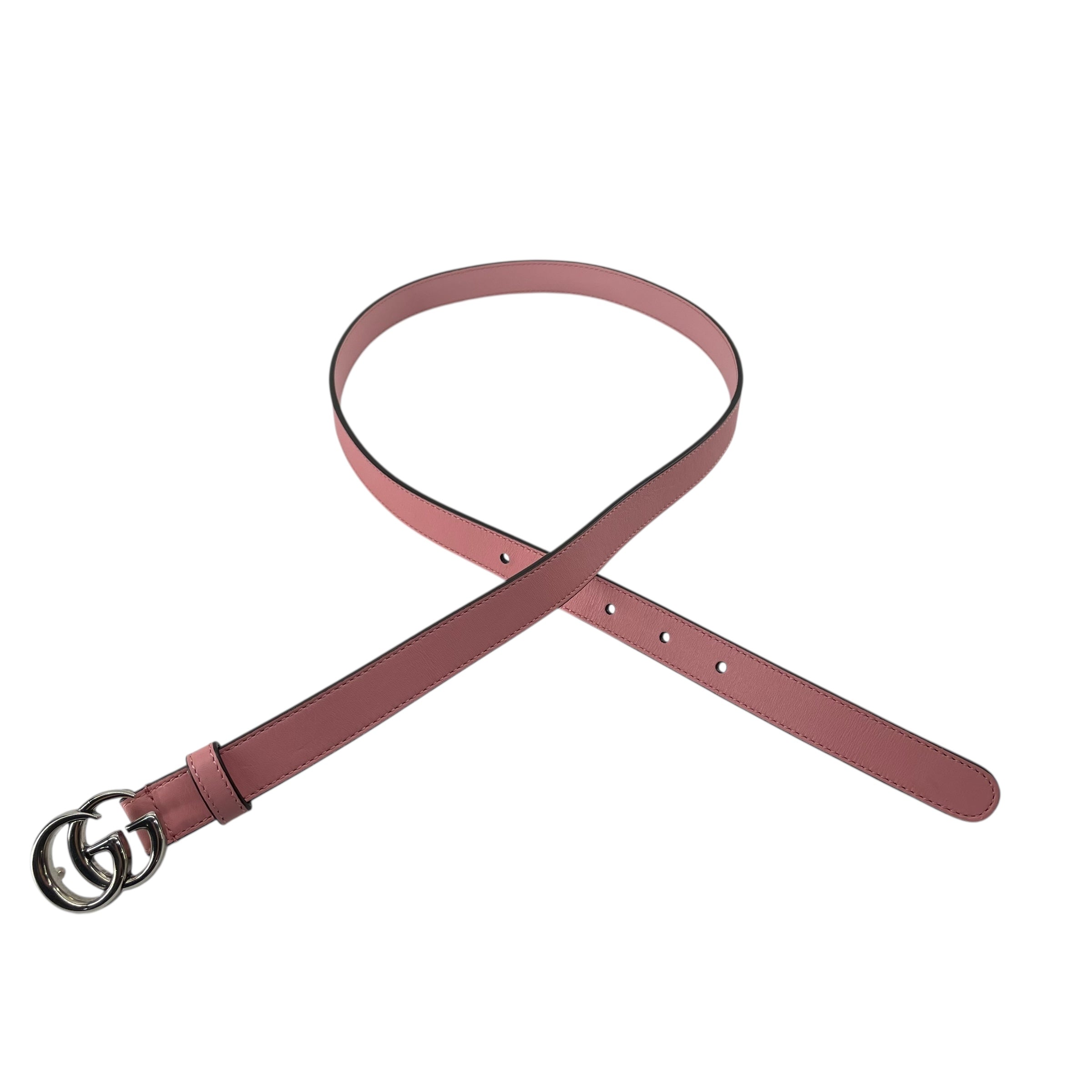GUCCI/Belt/Leather/PNK/SILVER GG view 2