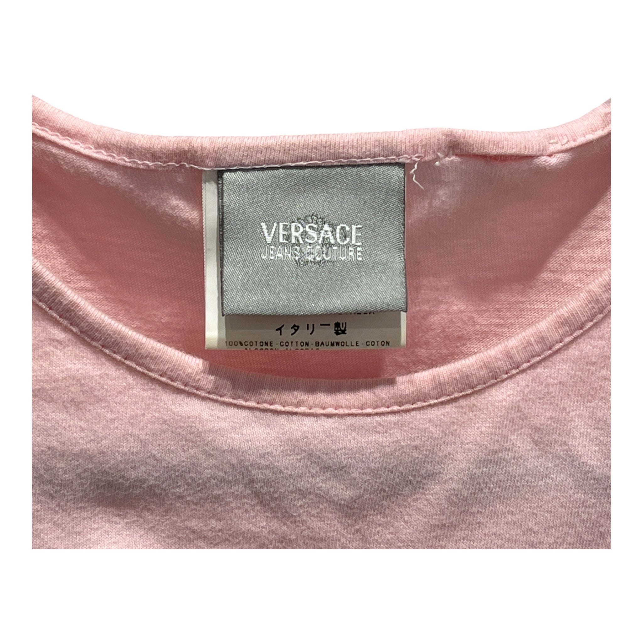 VERSACE JEANS COUTURE/SL Blouse/S/Cotton/PNK/EMBROIDERED MEDUSA EMBLEM view 3