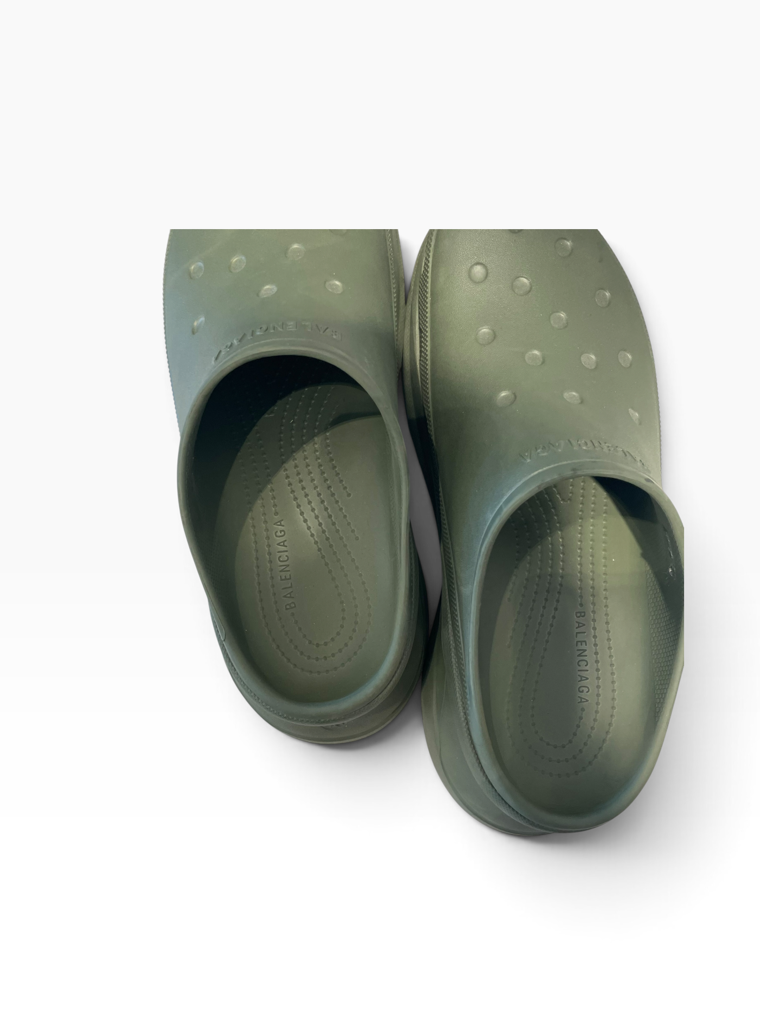 BALENCIAGA/crocs/Sandals/US 12/GRN/mules view 3