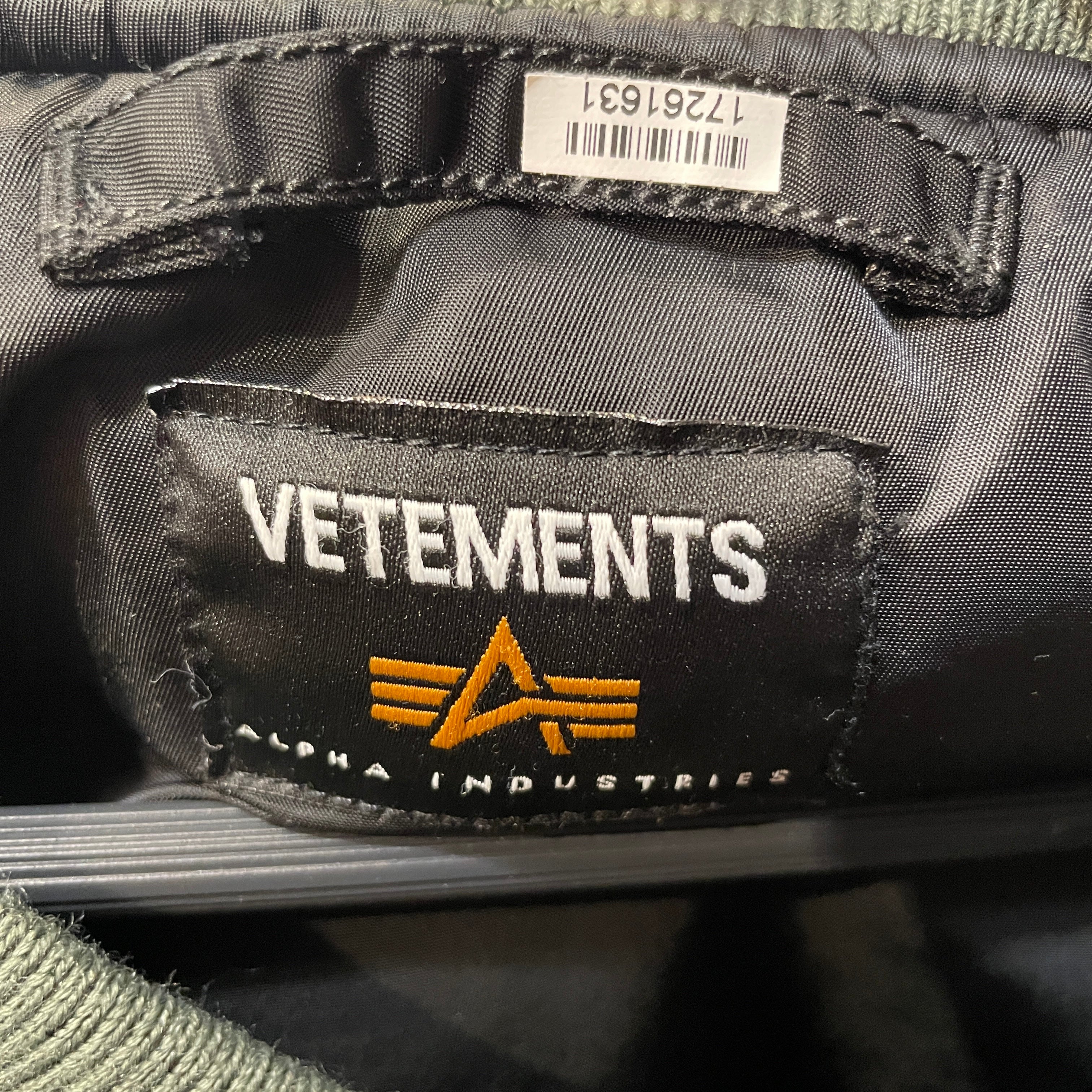 VETEMENTS/Flight Jkt/Nylon/GRN/Alpha Industries Bomber view 4