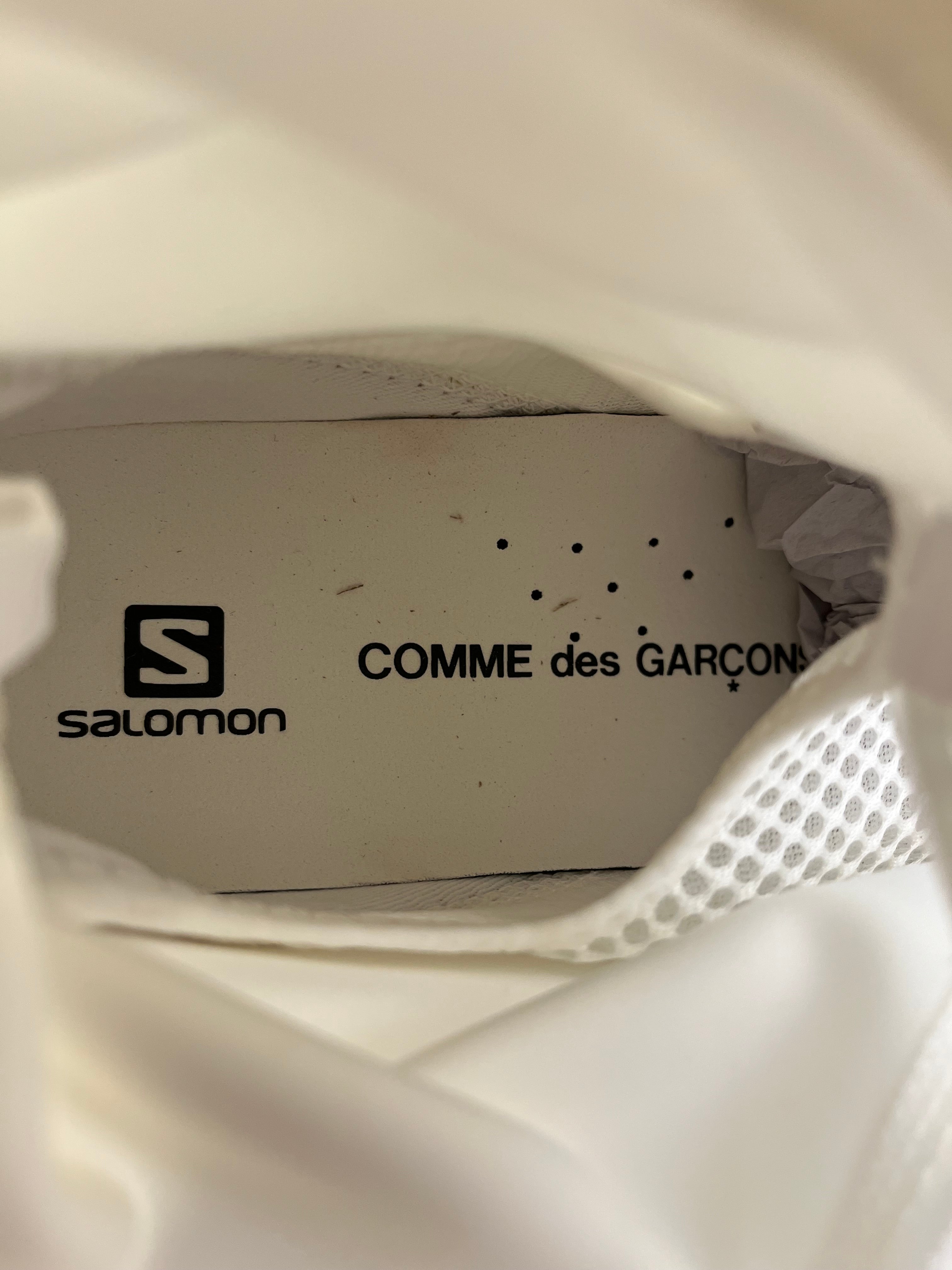 salomon/COMME des GARCONS/Hi-Sneakers/US 9.5/WHT/ZIP UP SNAP CLOSURE view 3
