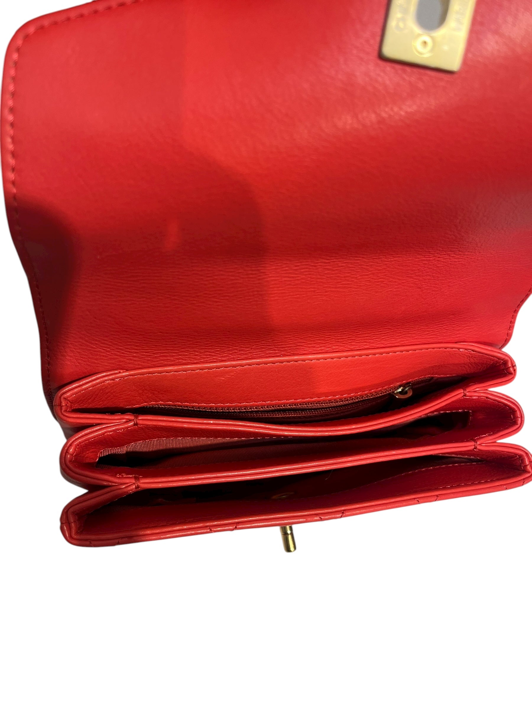 CHANEL/Cross Body Bag/Leather/ORN/CORAL CALFSKIN-EID-JJMV3WK view 5