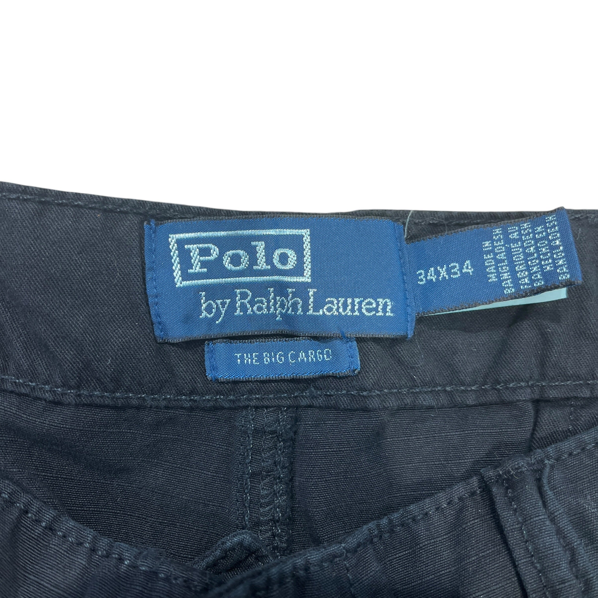 POLO RALPH LAUREN/Cargo Pants/34/Cotton/BLK/The big cargo big fit view 3