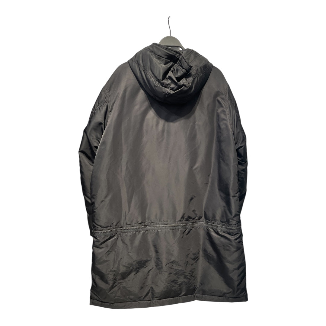 UNDERCOVER/Trench Coat/L/Acrylic/BLK/Zip off bottom view 2