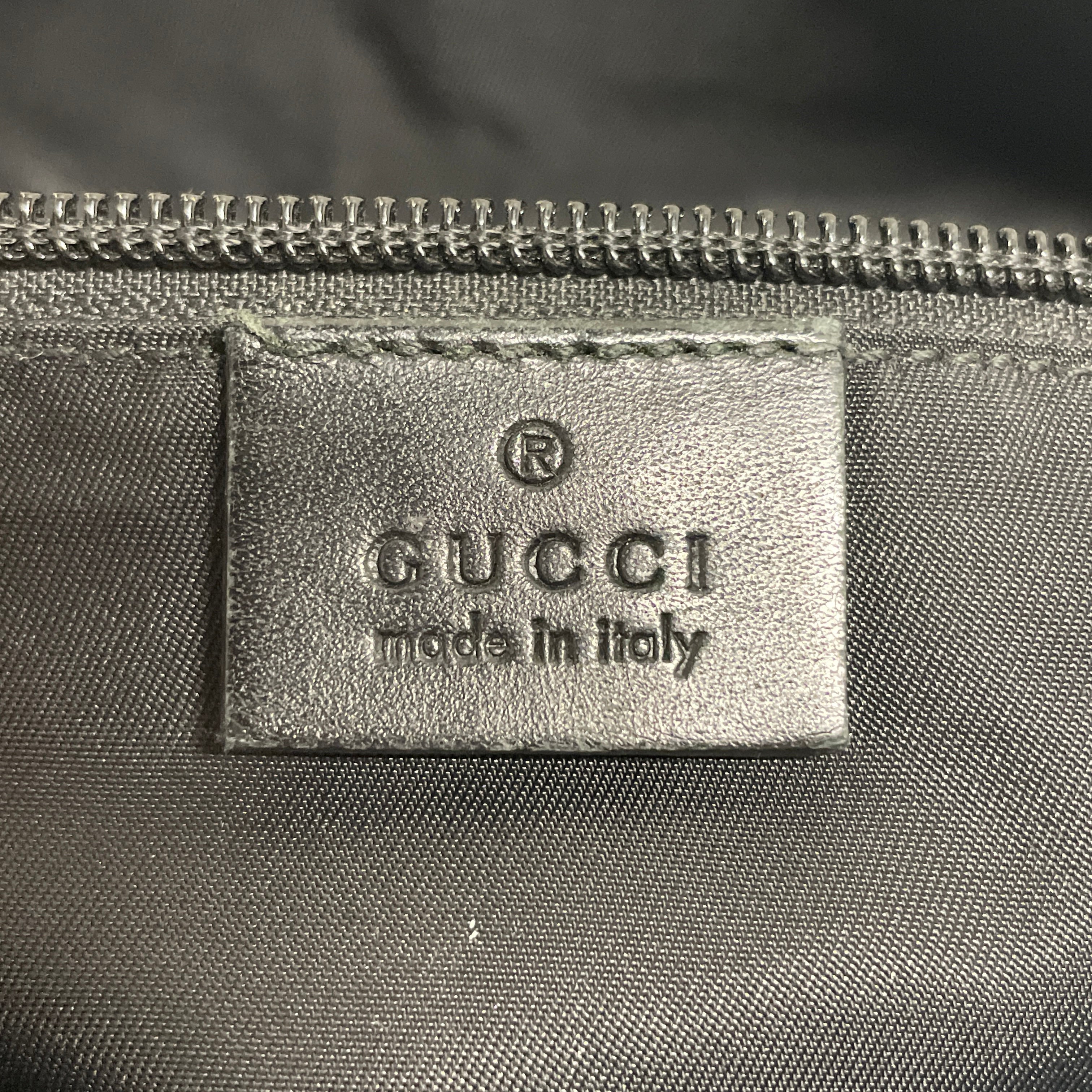 GUCCI/Cross Body Bag/Monogram/Cotton/BLK/MESSENGER/COATED CANVAS view 4